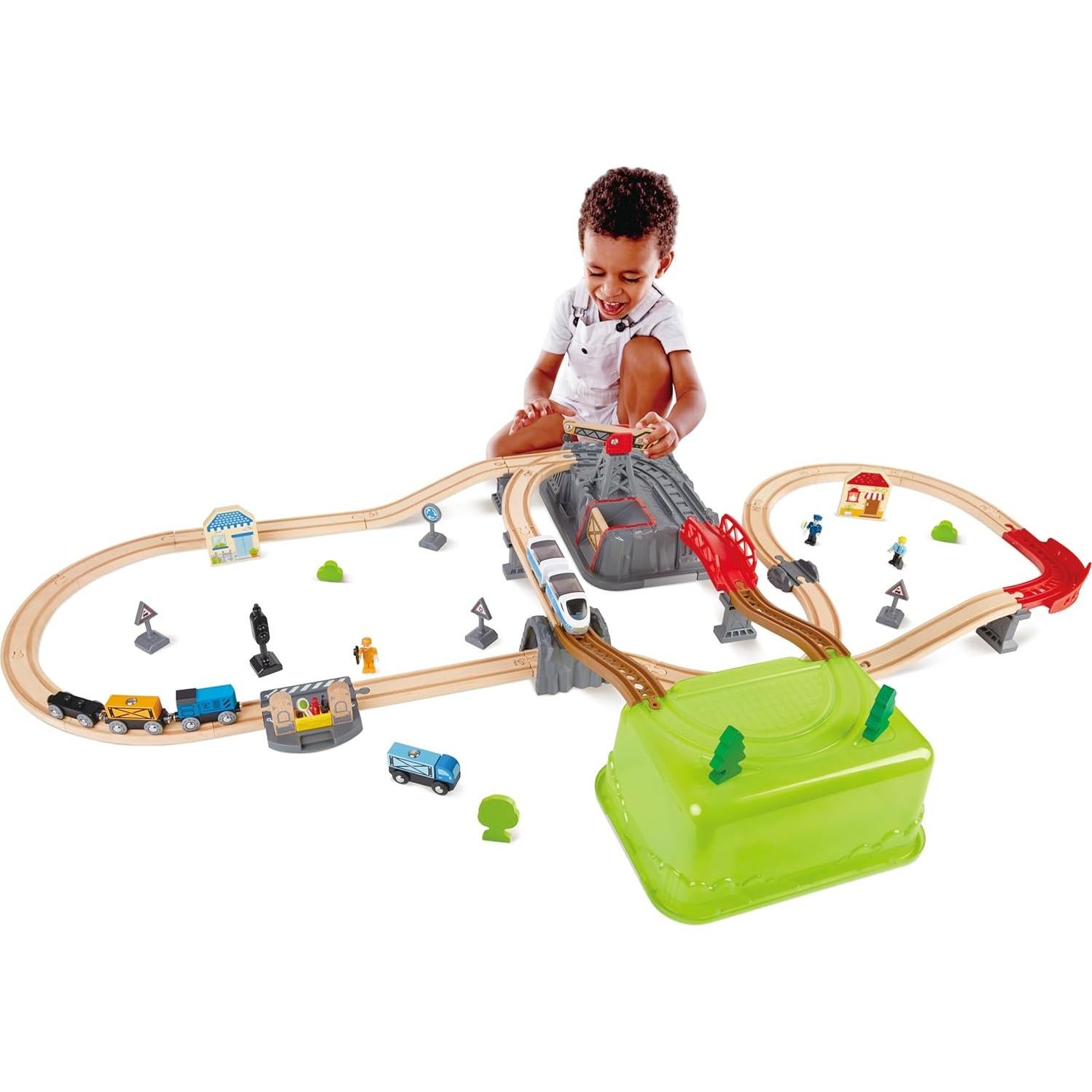 Hape Set Constructor de Ferrocarril 50 Piezas para Niños