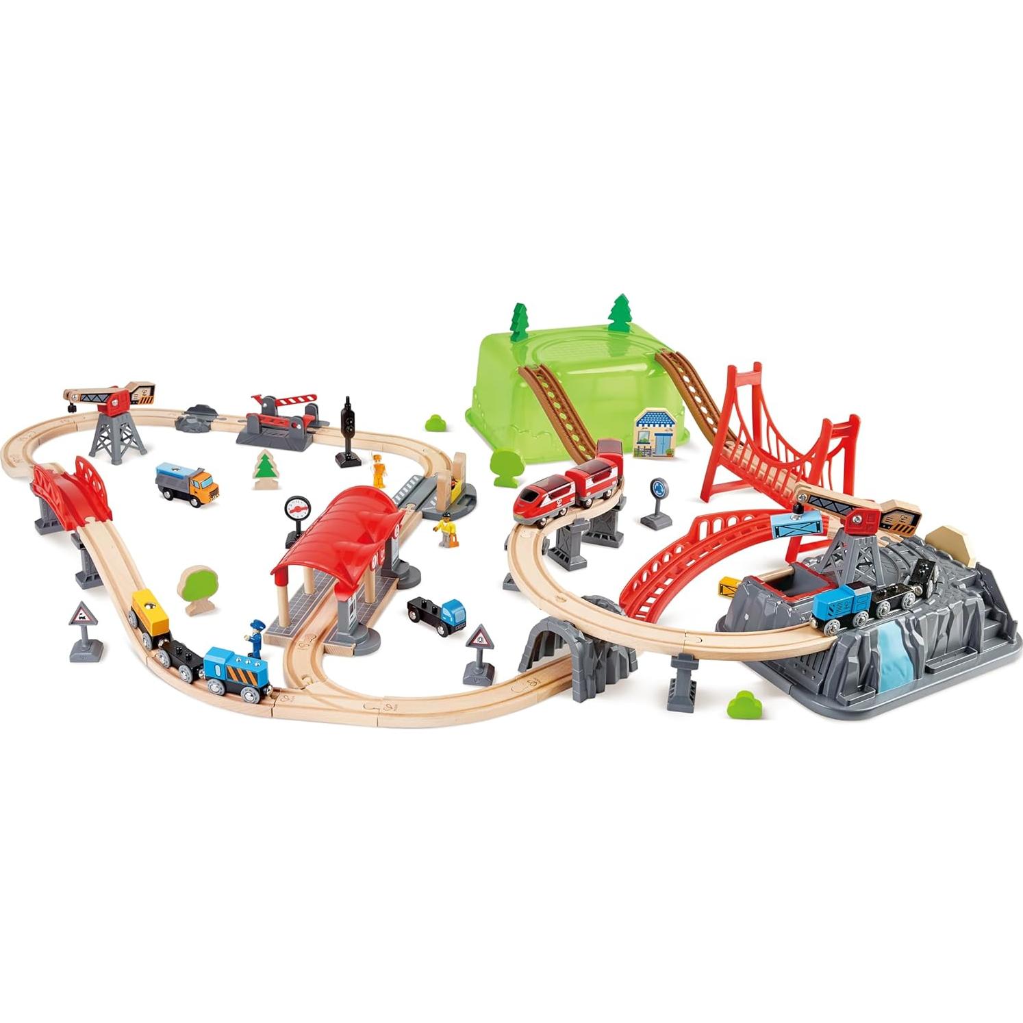 Hape Set Constructor de Ferrocarril 50 Piezas para Niños