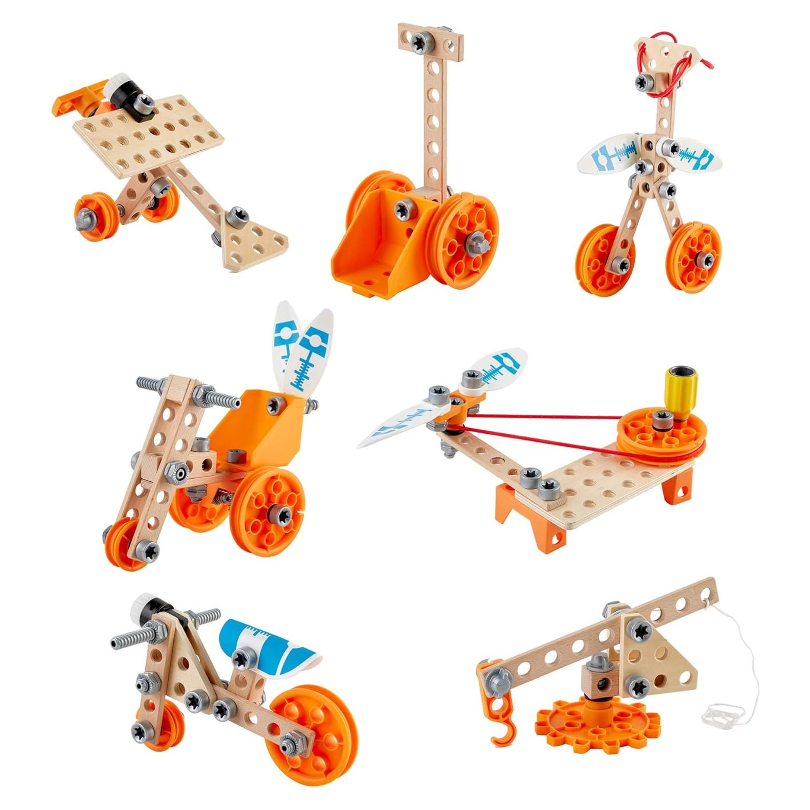 Kit de Experimentos Deluxe Hape 57 Piezas STEAM para Niños 4+