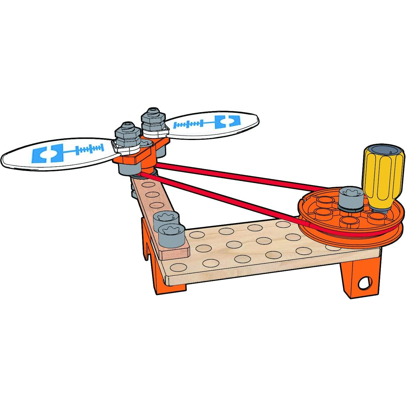 Kit de Experimentos Deluxe Hape 57 Piezas STEAM para Niños 4+