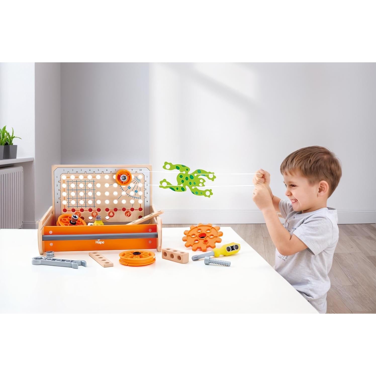 Caja de Herramientas Científicas Hape | Kit de 32 Experimentos