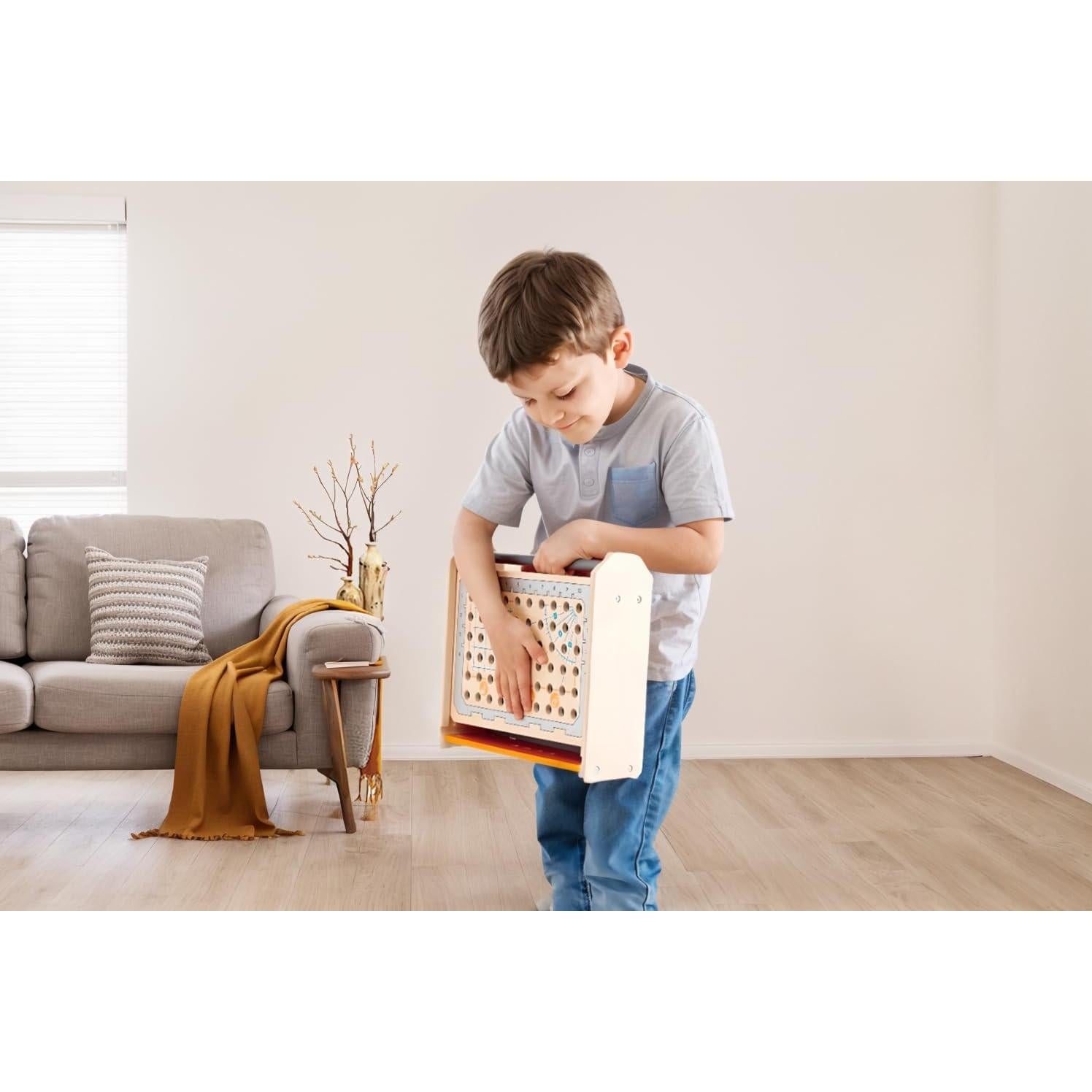 Caja de Herramientas Científicas Hape | Kit de 32 Experimentos