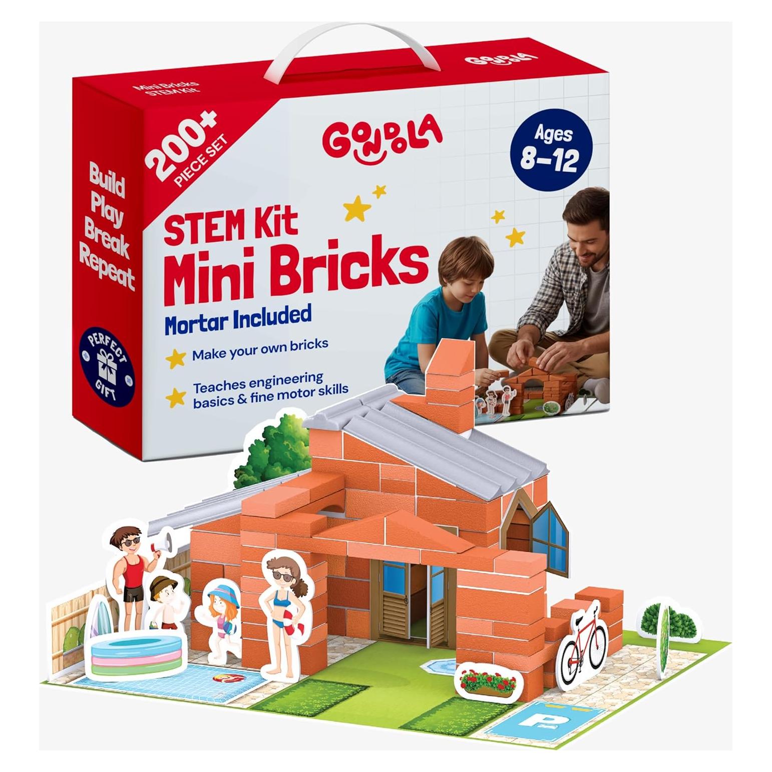 Set de Construcción Mini Ladrillos Góndola - 200 Piezas