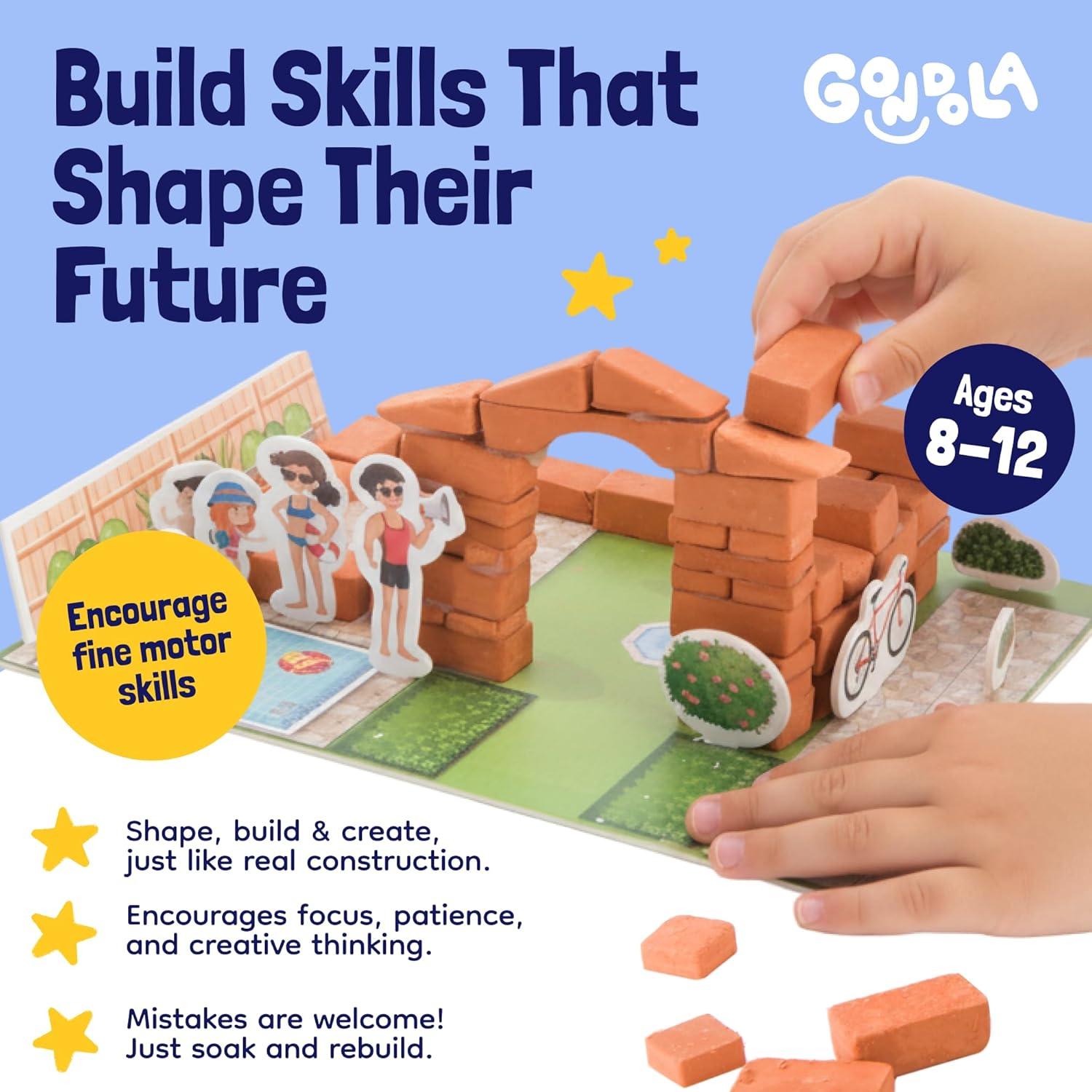 Set de Construcción Mini Ladrillos Góndola - 200 Piezas