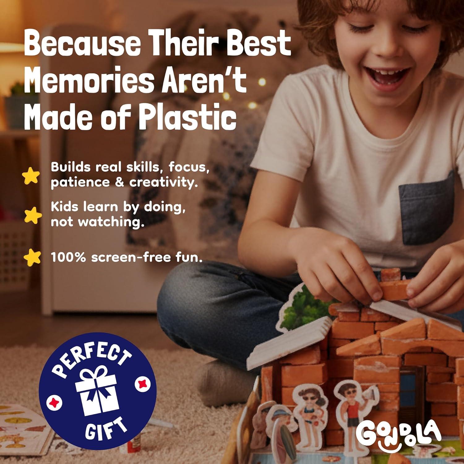 Set de Construcción Mini Ladrillos Góndola - 200 Piezas