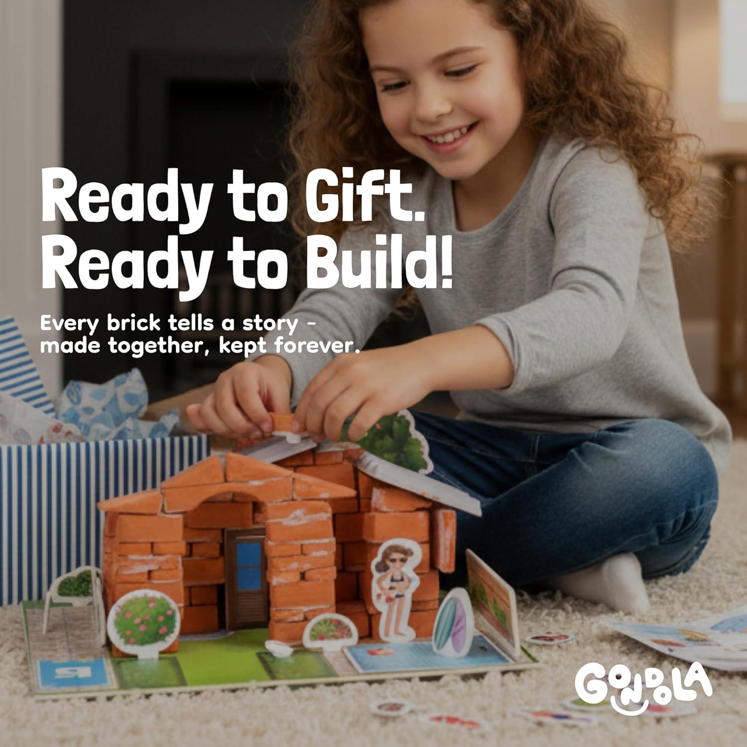 Set de Construcción Mini Ladrillos Góndola - 200 Piezas