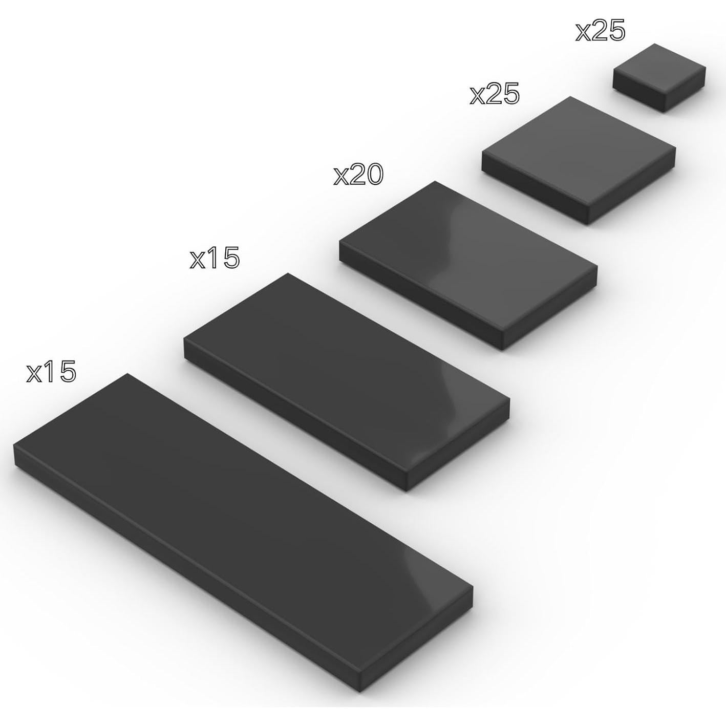 Set de 100 Ladrillos de Construcción MOCSNAIL Color Negro