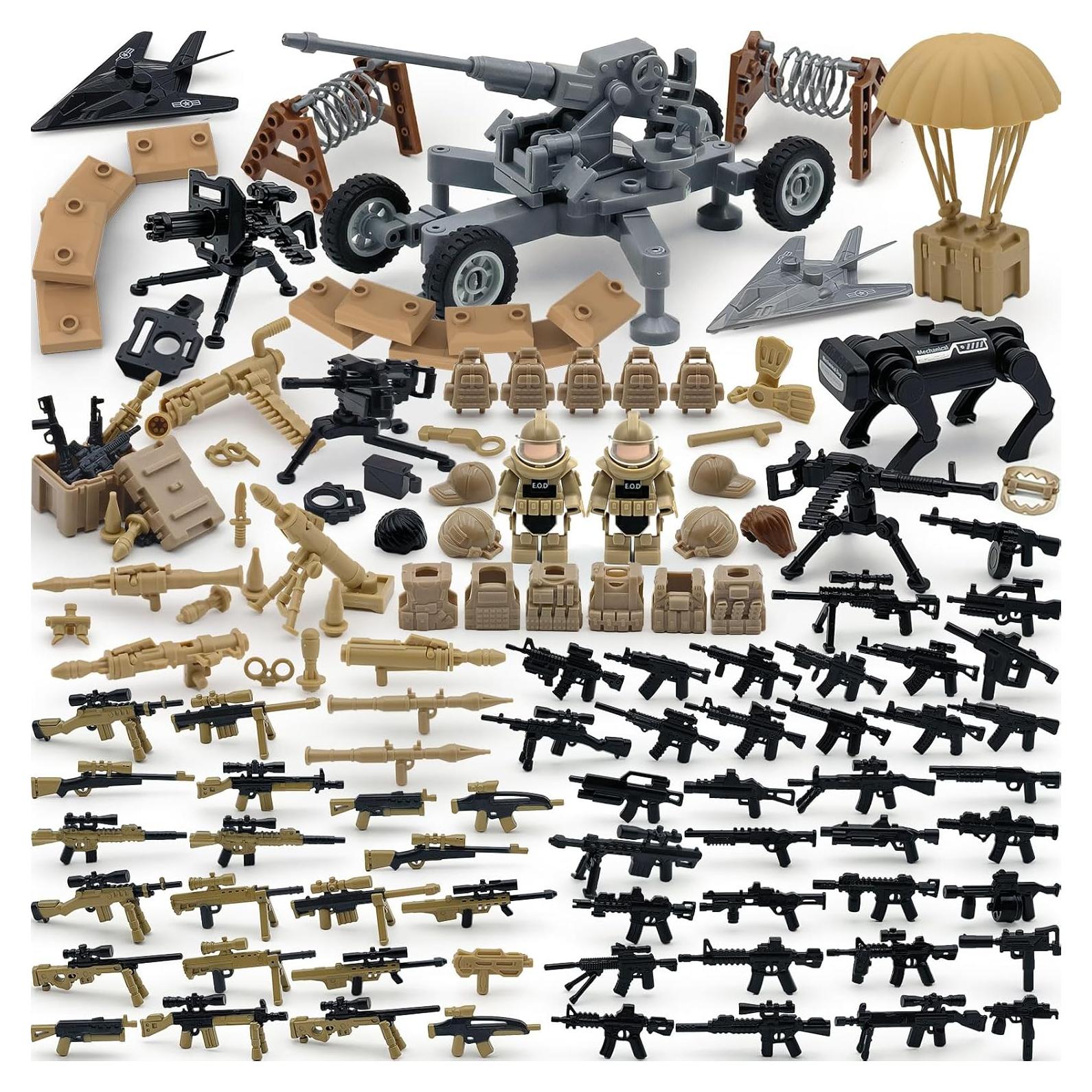 Kit de Accesorios Militares para Juguetes Swat 260 Piezas