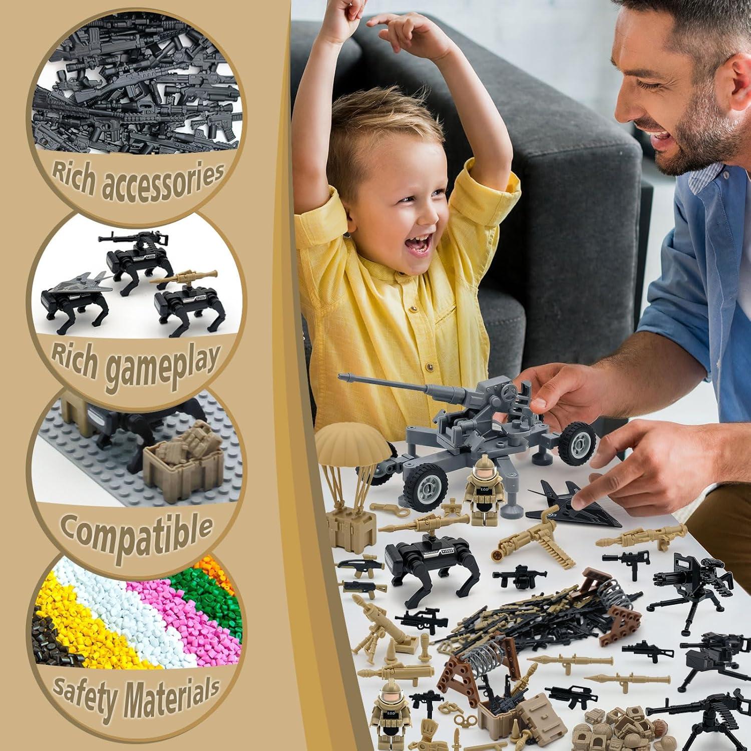 Kit de Accesorios Militares para Juguetes Swat 260 Piezas