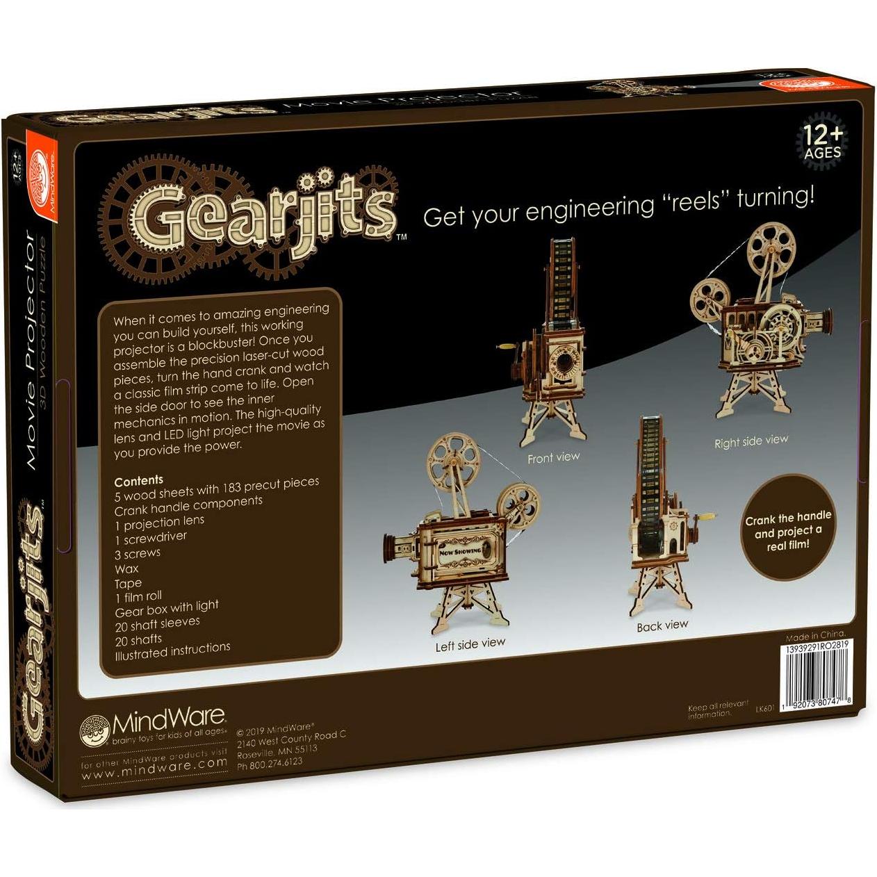 MindWare Proyector de Películas 3D de Madera - Kit Mecánico