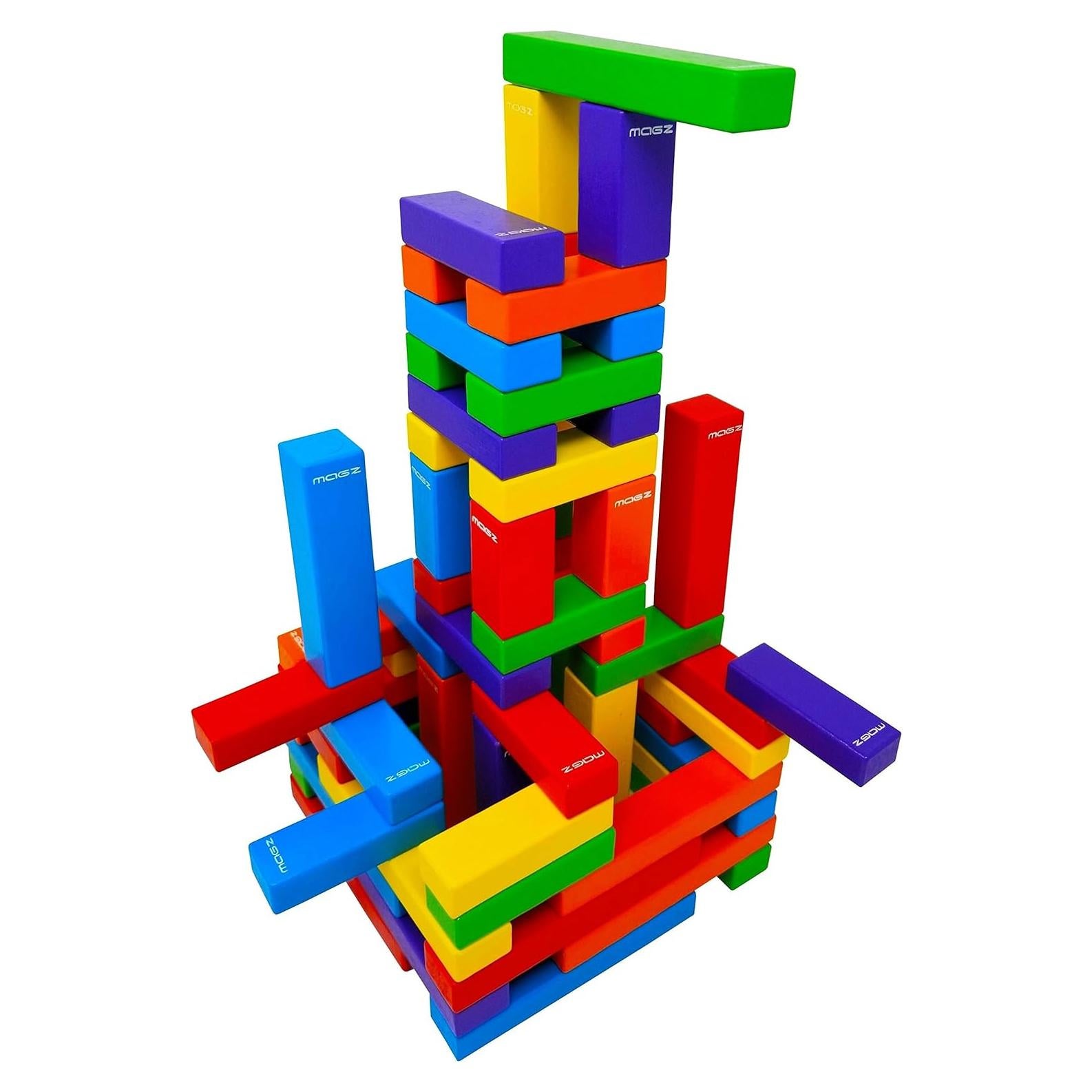 Juego de Construcción Magnético Magz 60 Piezas Madera