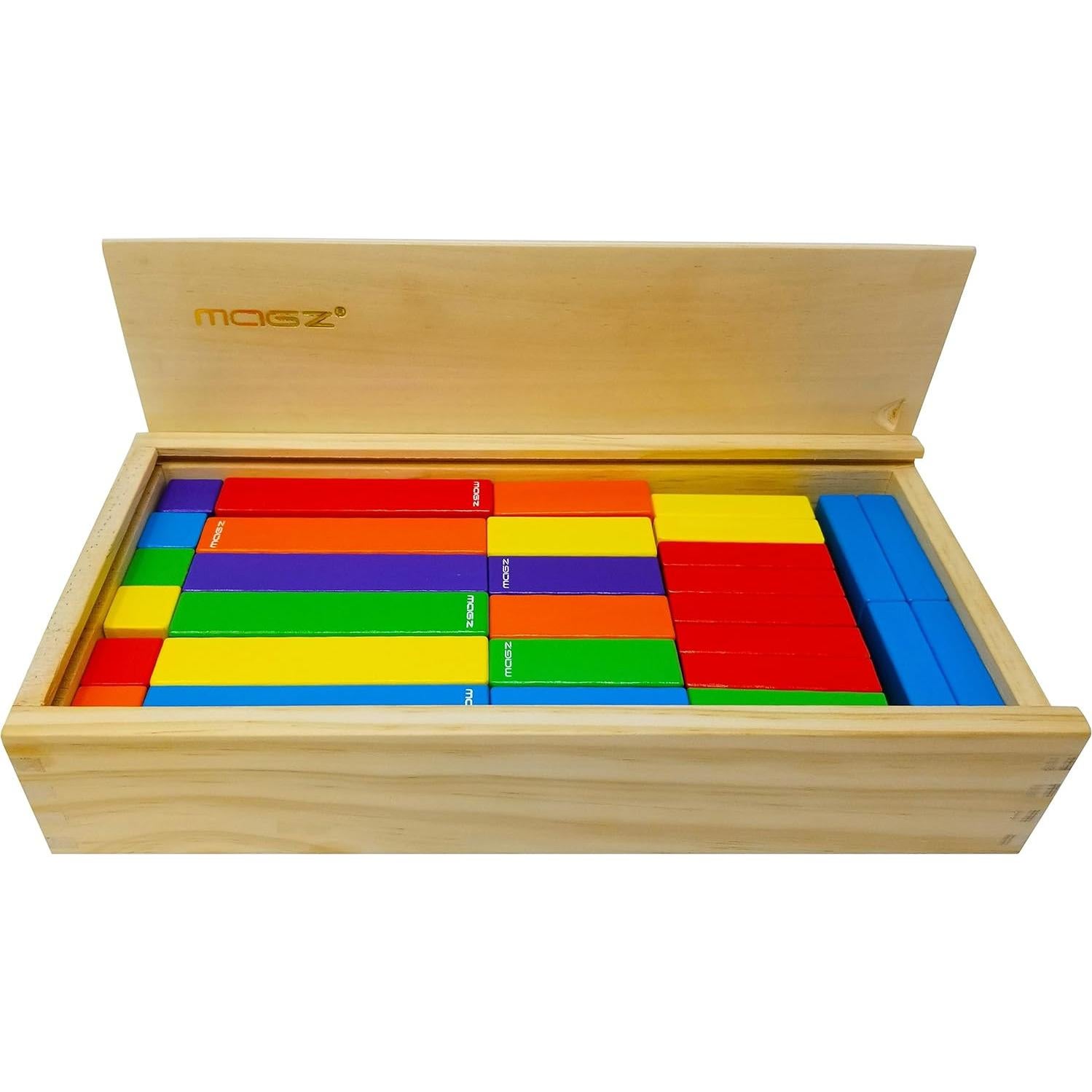 Juego de Construcción Magnético Magz 60 Piezas Madera