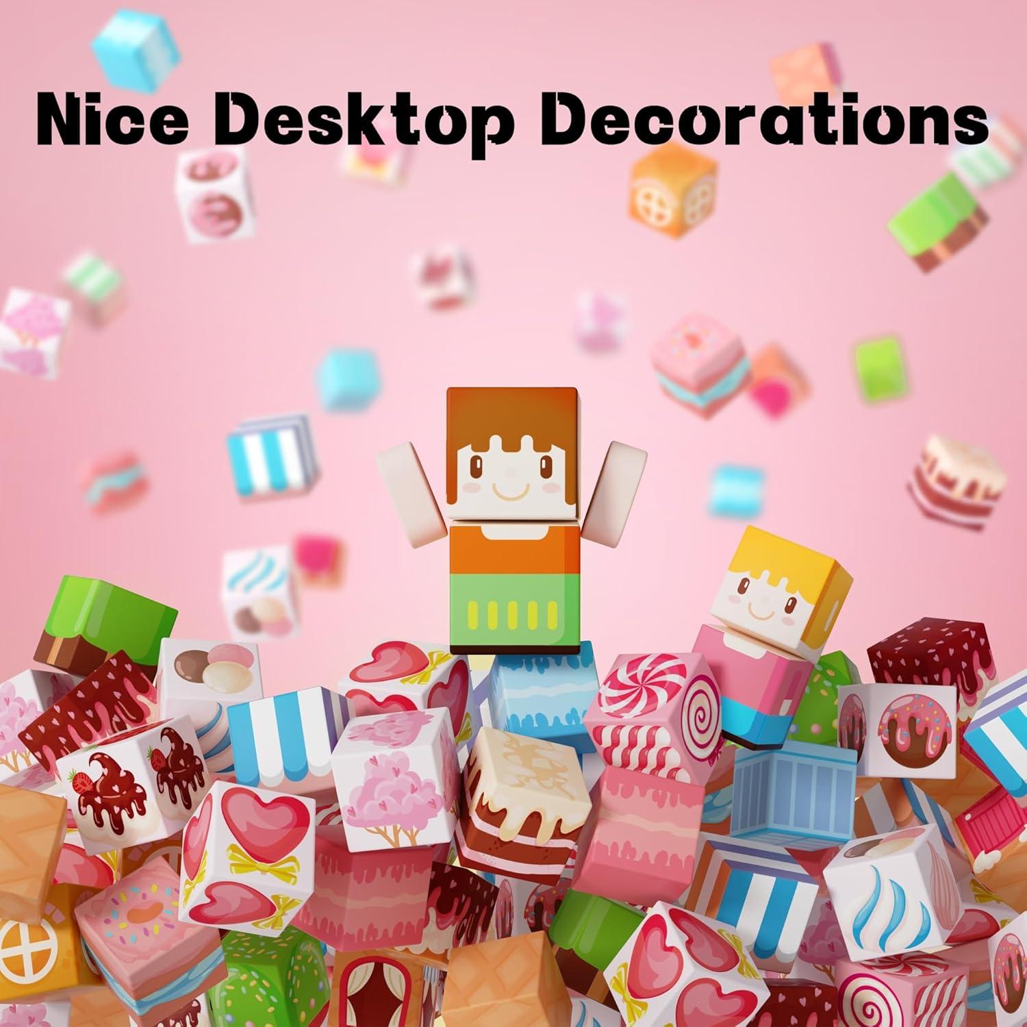 Set de Bloques de Construcción Magnéticos MQGEWQ 150 Piezas Rosa