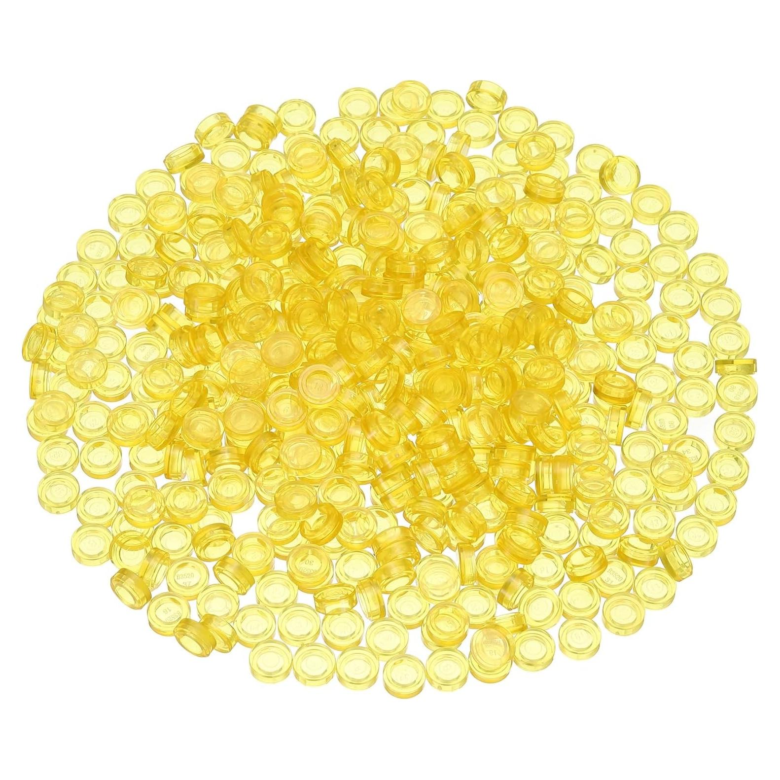 Bloques Planos Amarillo Brillante PATIKIL 455 Pcs 1x1