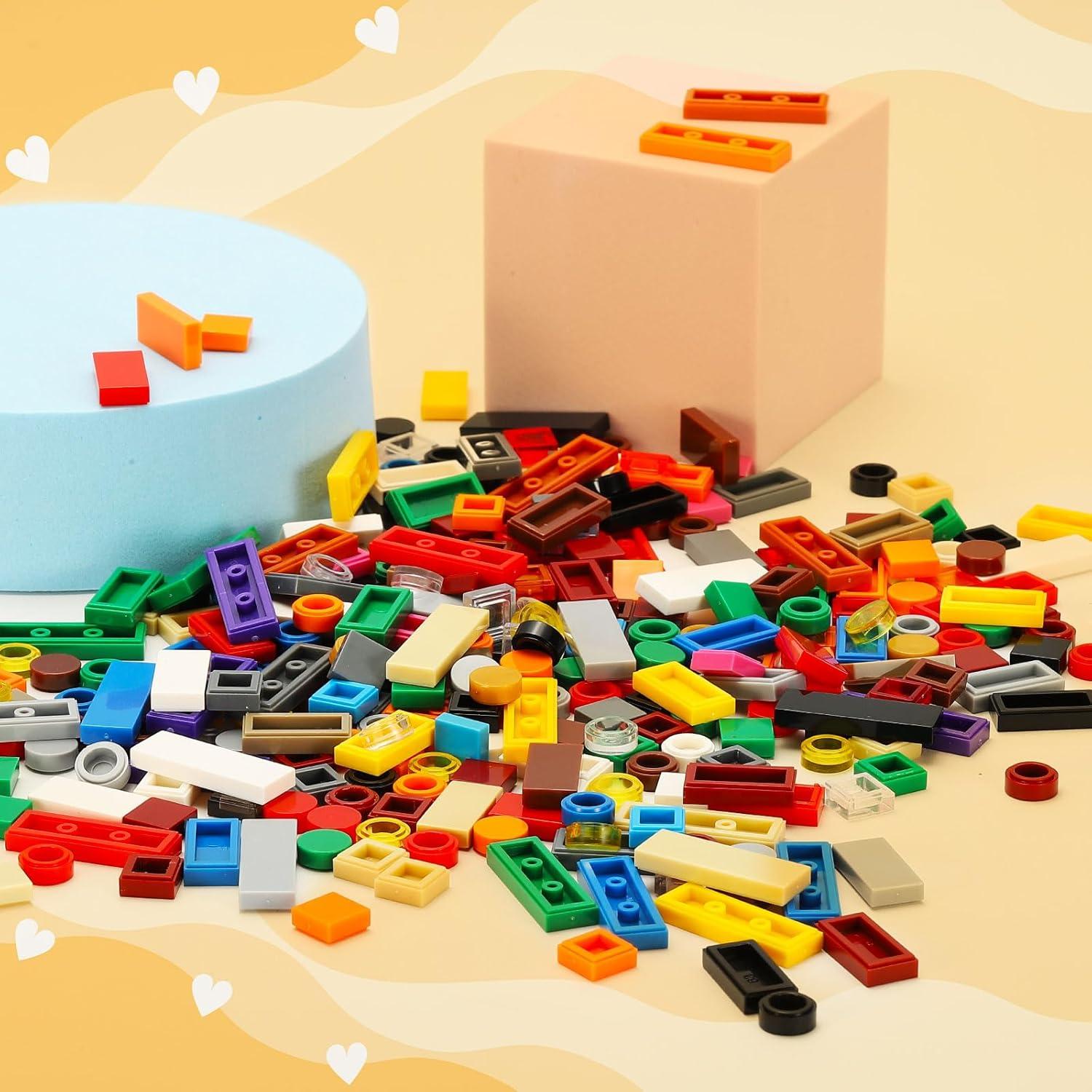 Bloques Planos Amarillo Brillante PATIKIL 455 Pcs 1x1