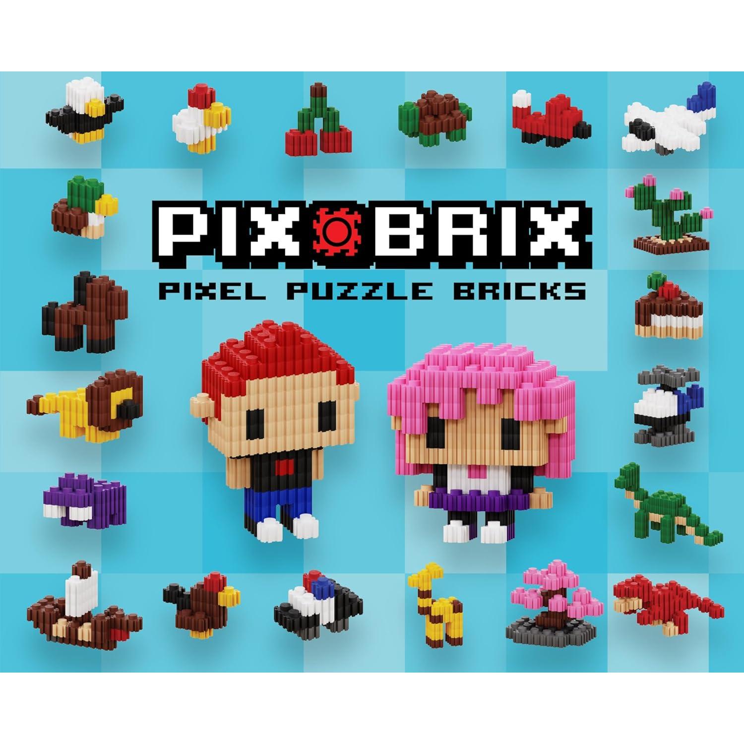 Kit de rompecabezas Pix Brix 1,500 piezas - Paleta clara - Juguete STEM