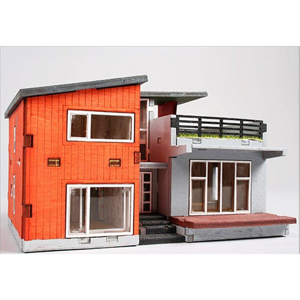 Kit de Modelo de Ensamblaje de Madera YOUNGMODELER Casa Moderna