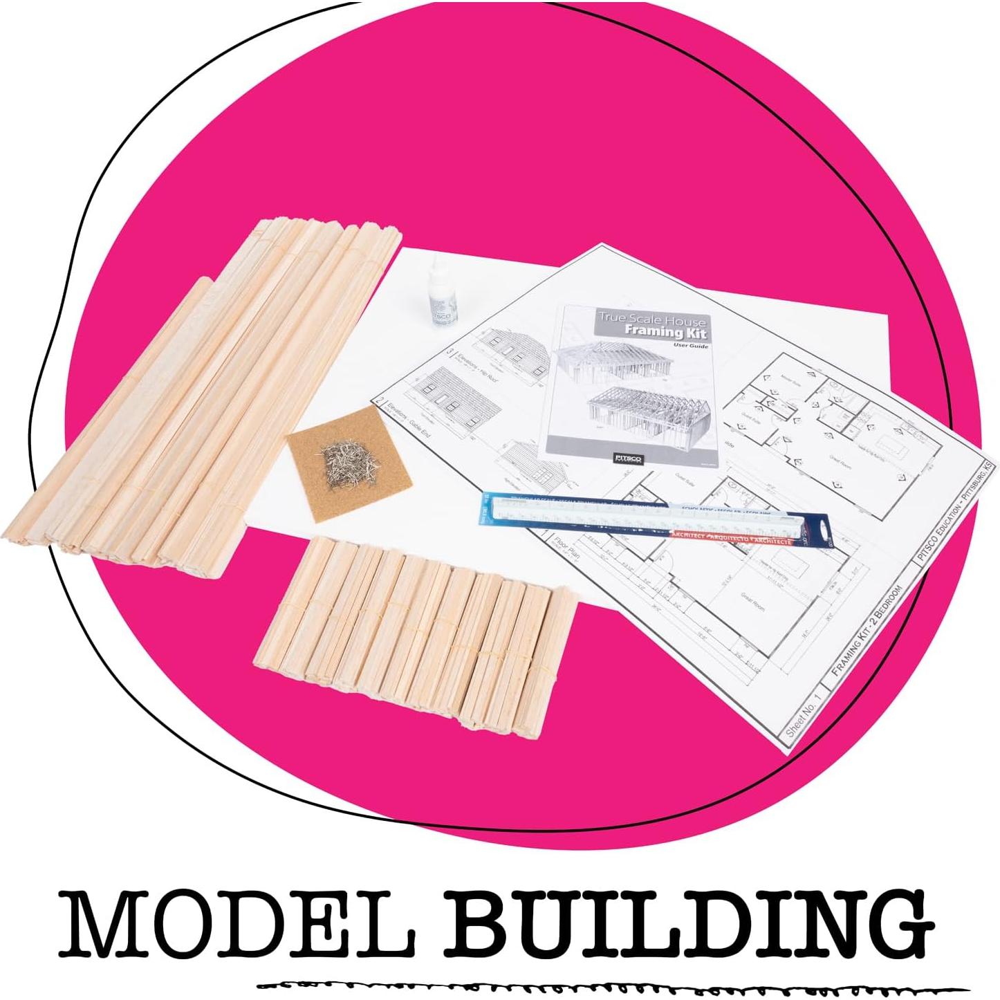 Kit de Estructura de Casa a Escala 1:16 Pitsco Education