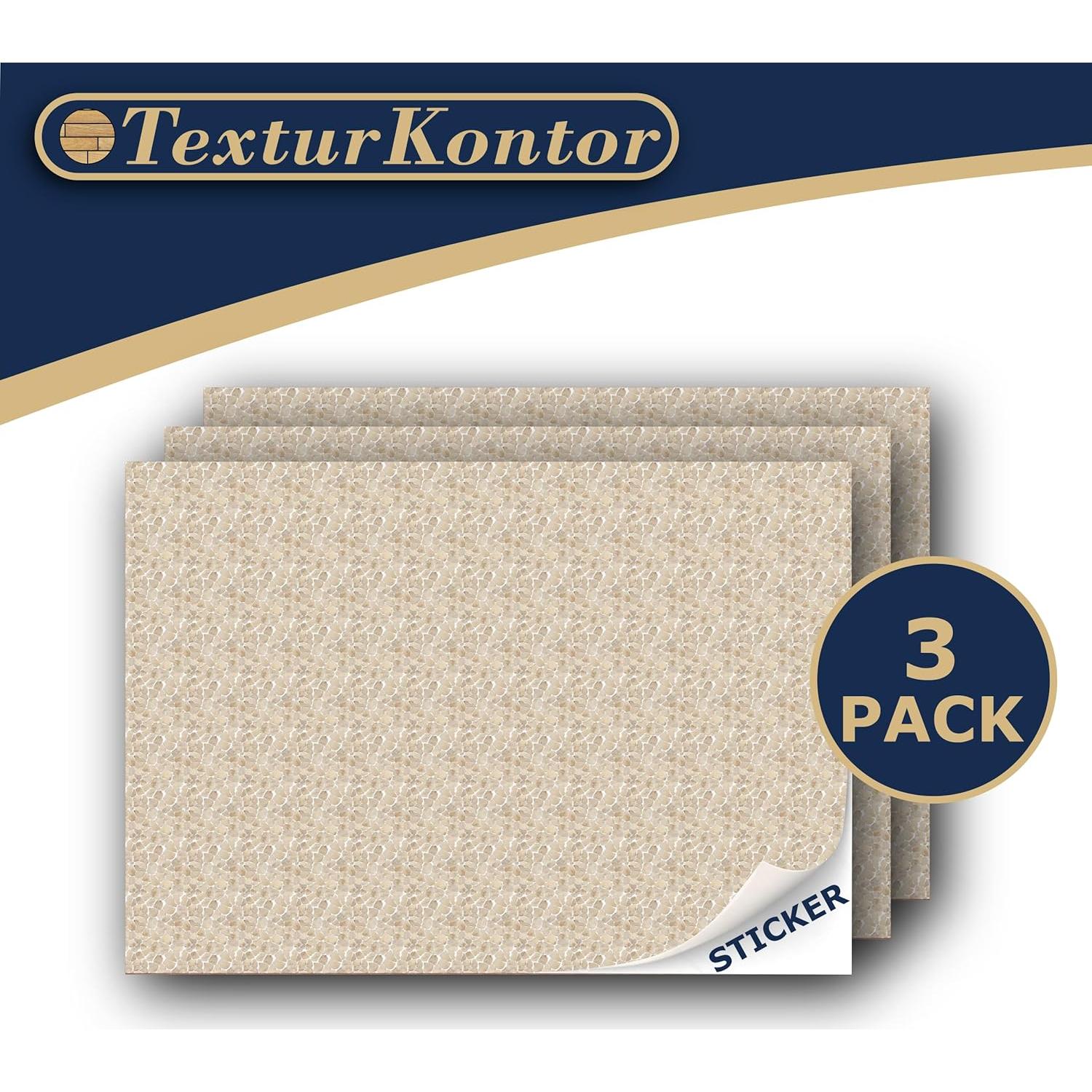 3 Hojas de Película Autoadhesiva para Modelismo TexturKontor 21x14.8cm