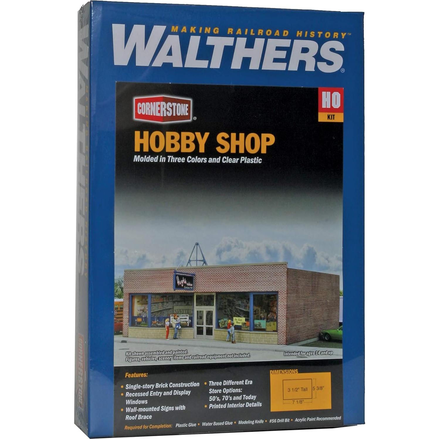 Kit de Maqueta Tienda de Hobby Walthers 20x3.8x29.8cm