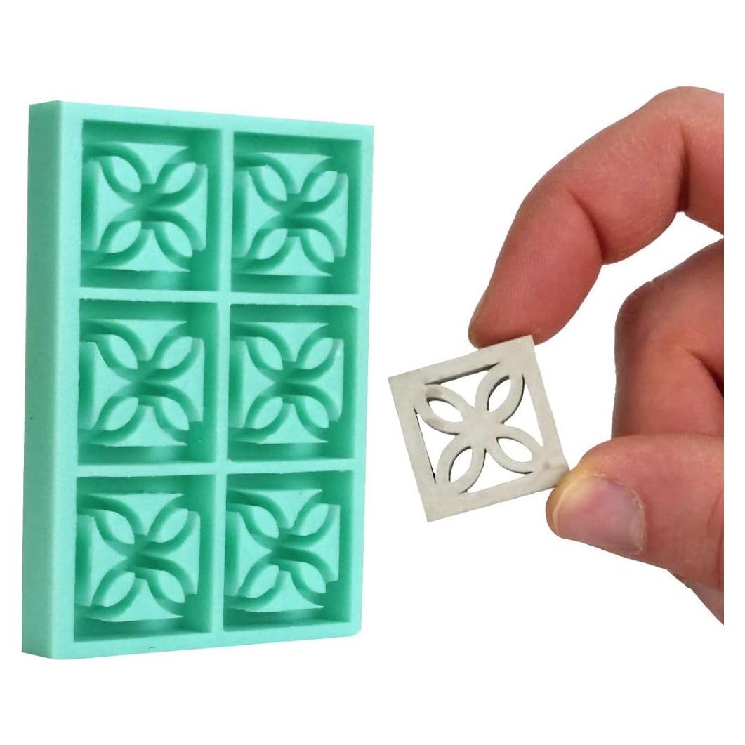 Molde de Bloque Mini Breeze Acacia Grove 1:12 Silicona Verde