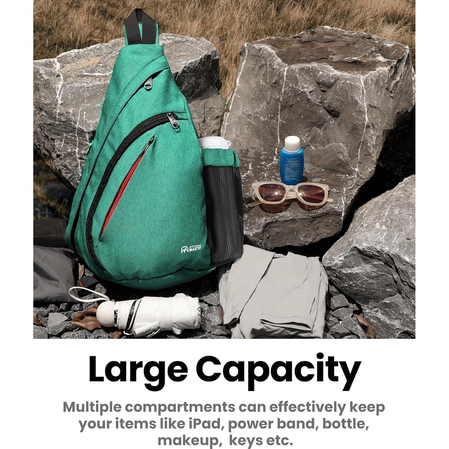 Bolsa Sling OutdoorMaster 12L Mochila Cruzada Unisex