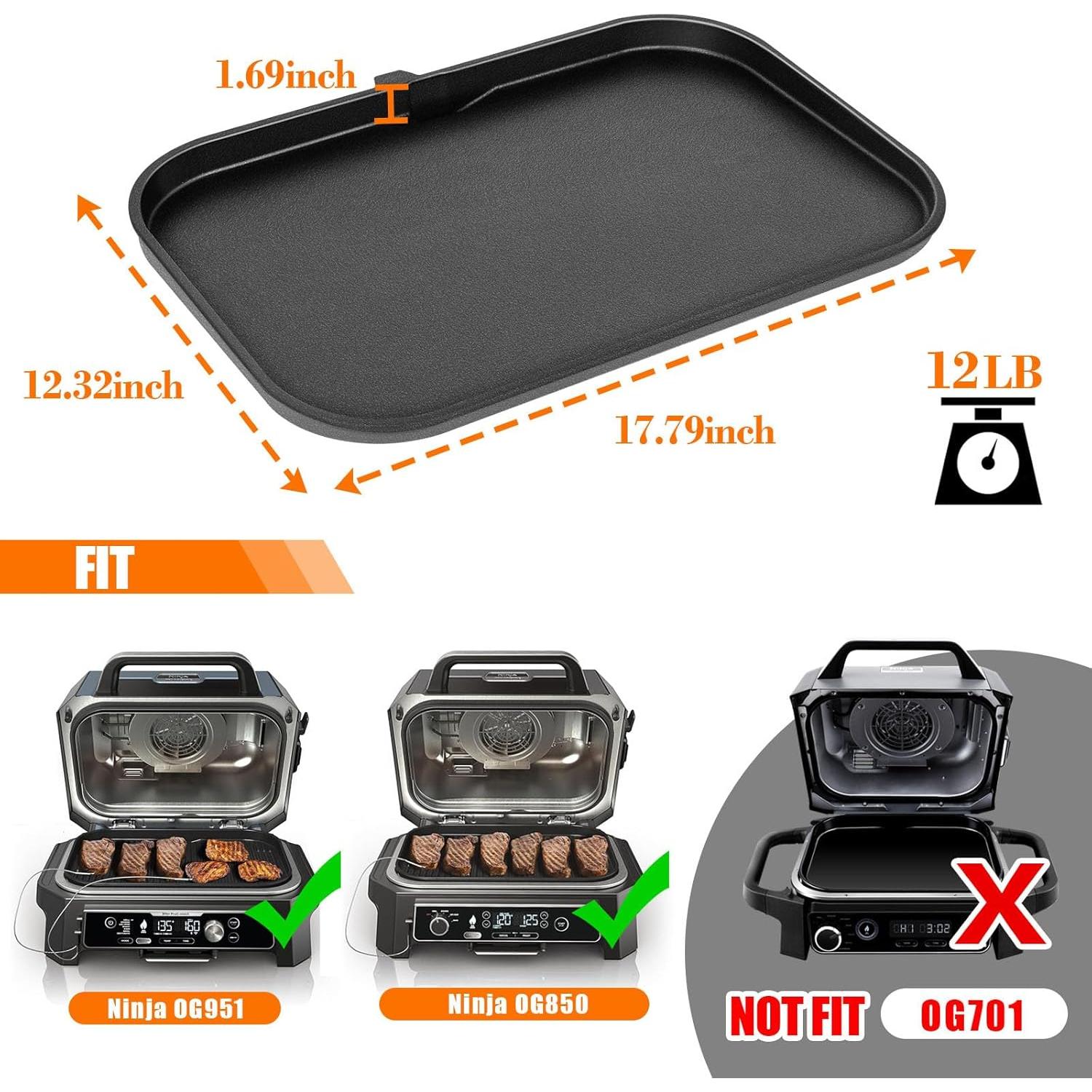 Placa de Parrilla Antiadherente Grill Force 17.8x12.3cm