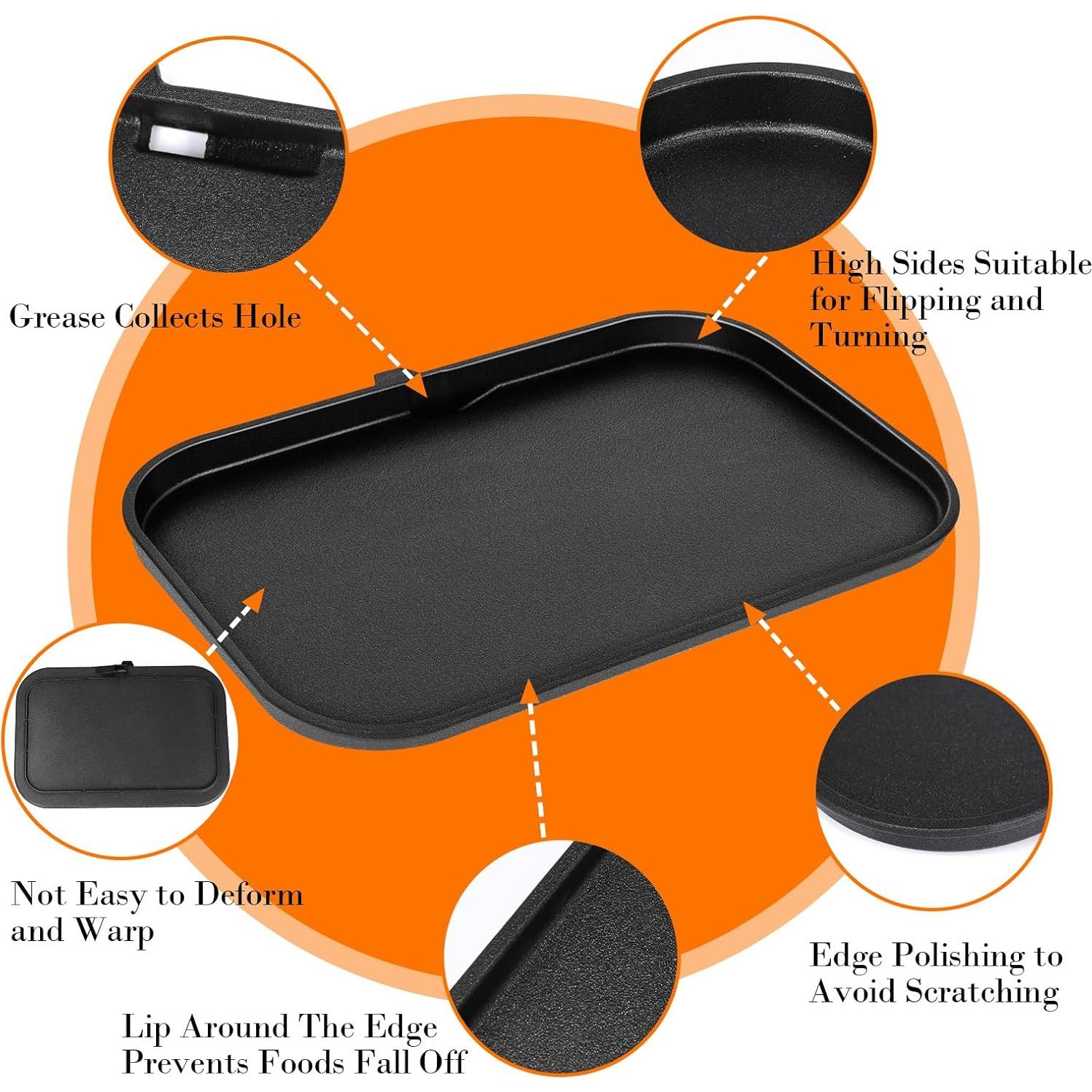 Placa de Parrilla Antiadherente Grill Force 17.8x12.3cm