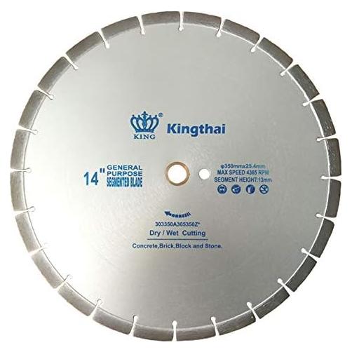 Cuchilla de Diamante 350mm KINGTHAI Corte Húmedo/Seco