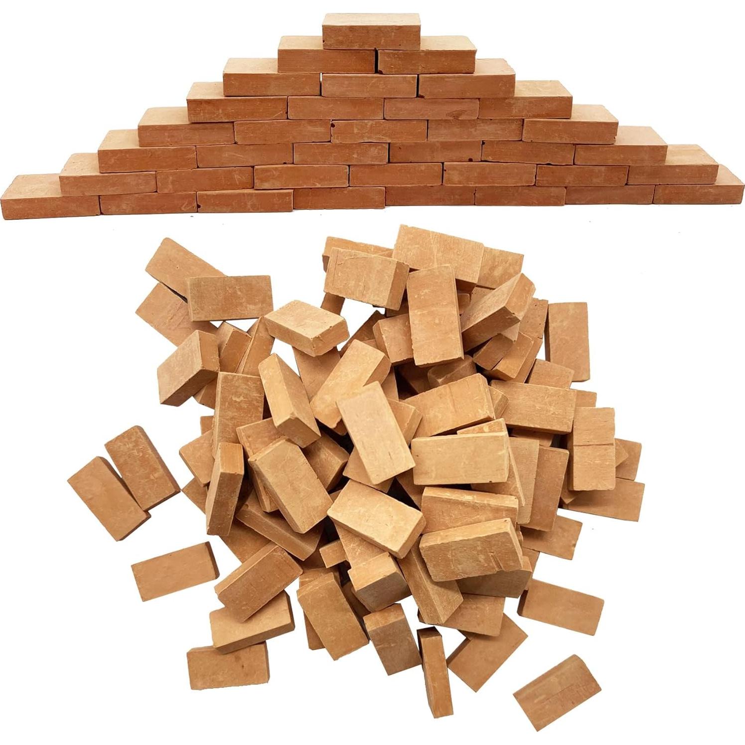 Conjunto de Mini Ladrillos de Pared Rojos Woohome - 500 Pcs