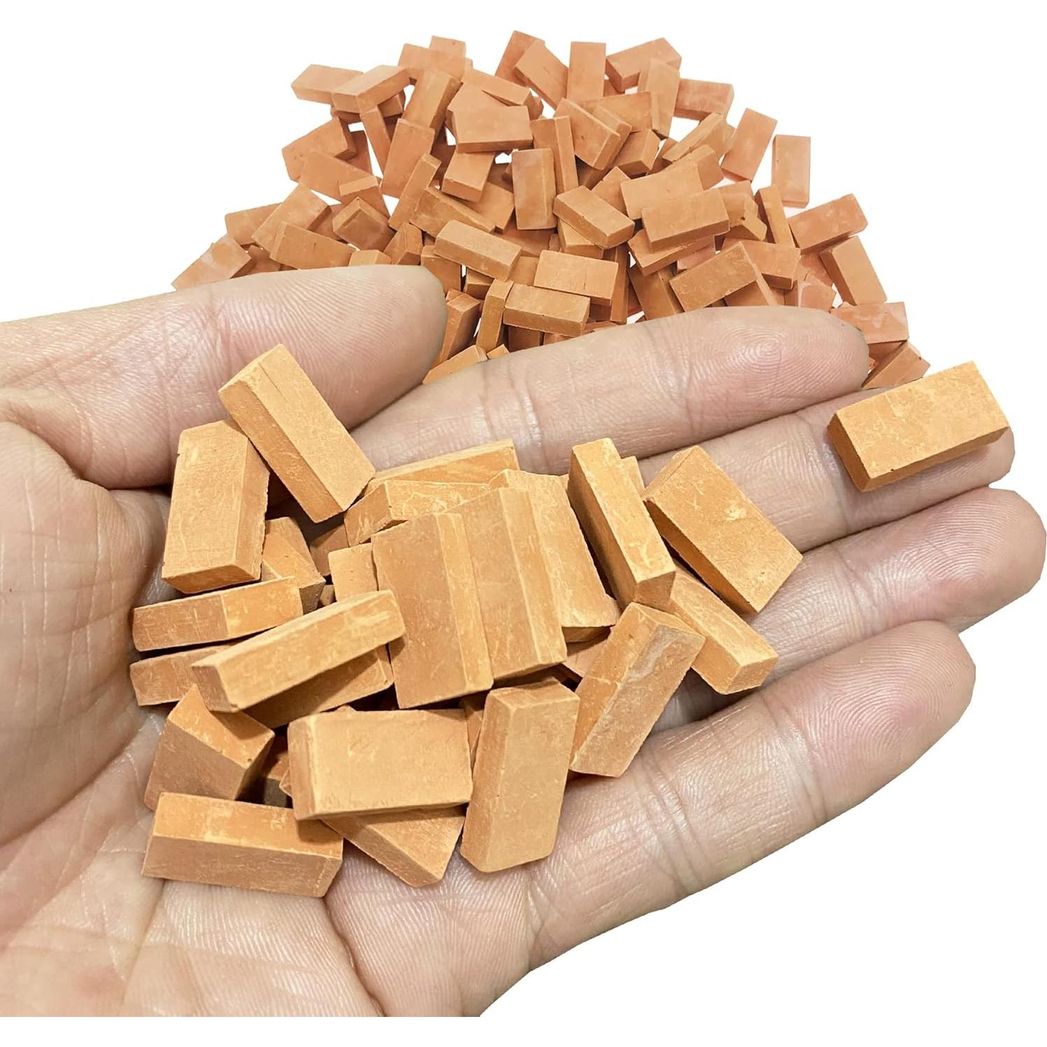 Conjunto de Mini Ladrillos de Pared Rojos Woohome - 500 Pcs