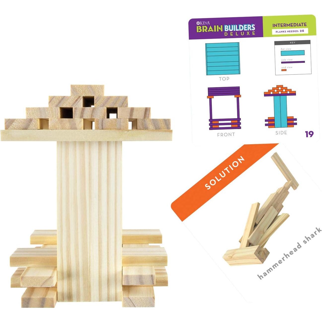 Juguete de Construcción STEM MindWare KEVA Brain Builders Deluxe 75 Tablas