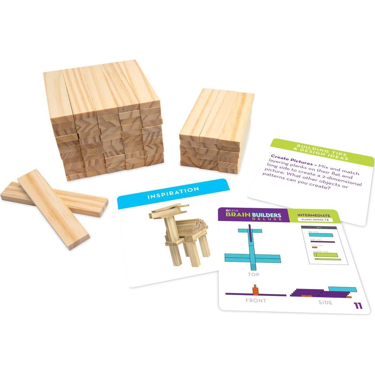 Juguete de Construcción STEM MindWare KEVA Brain Builders Deluxe 75 Tablas