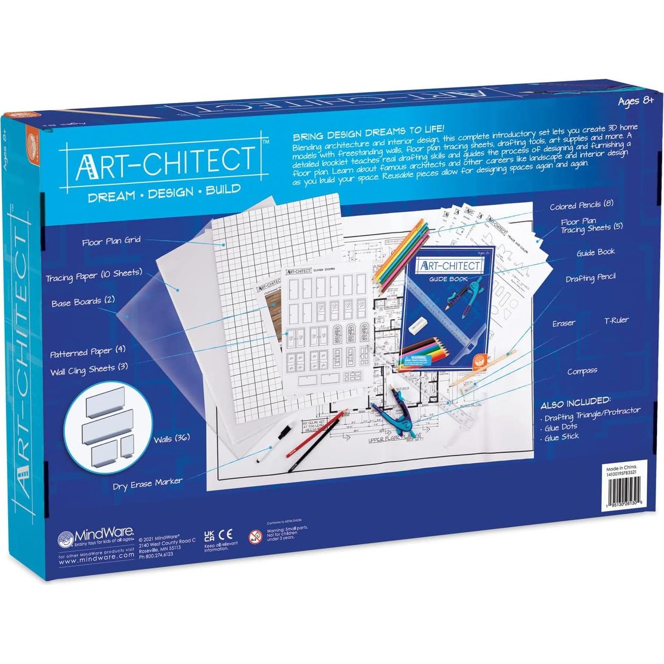 Kit de Diseño Arquitectónico MindWare Art-chitect 3D para Niños