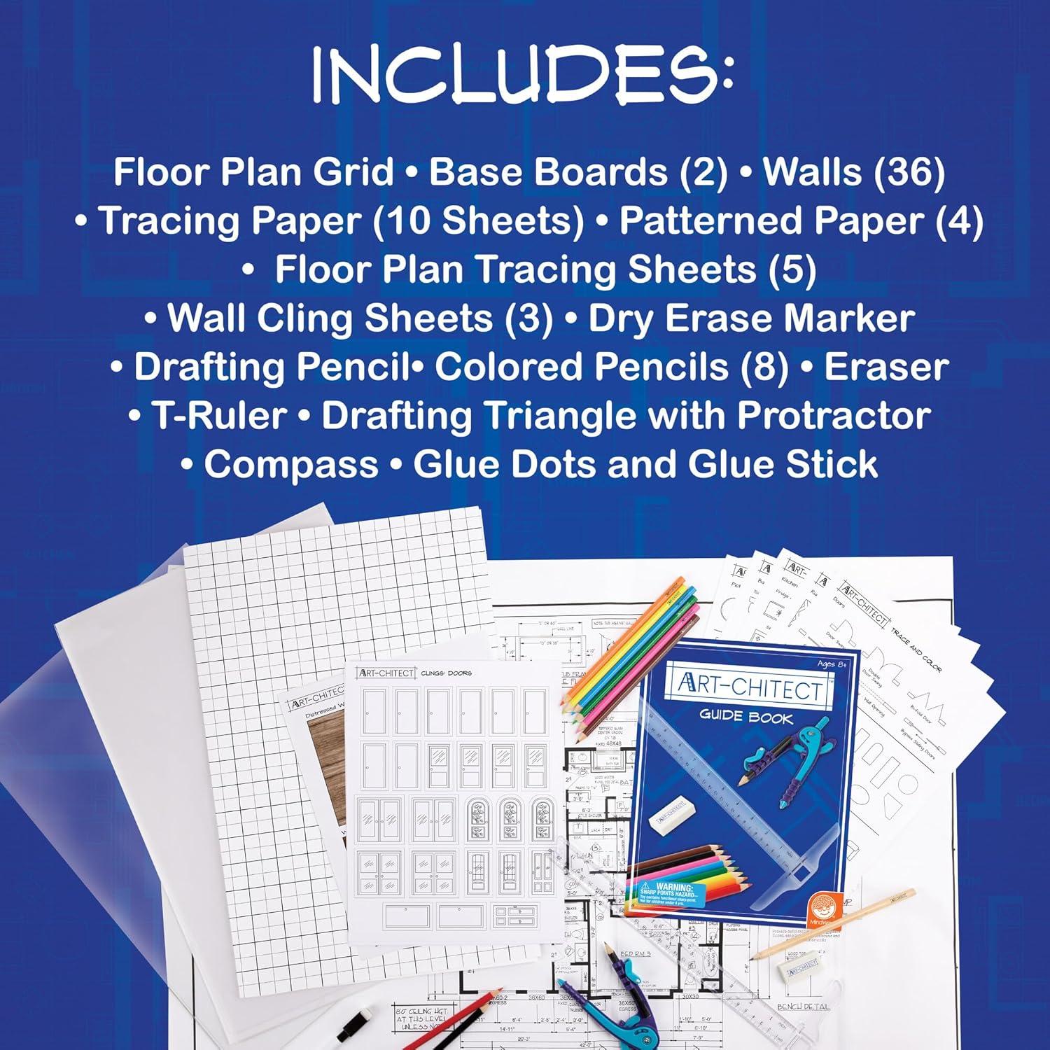 Kit de Diseño Arquitectónico MindWare Art-chitect 3D para Niños