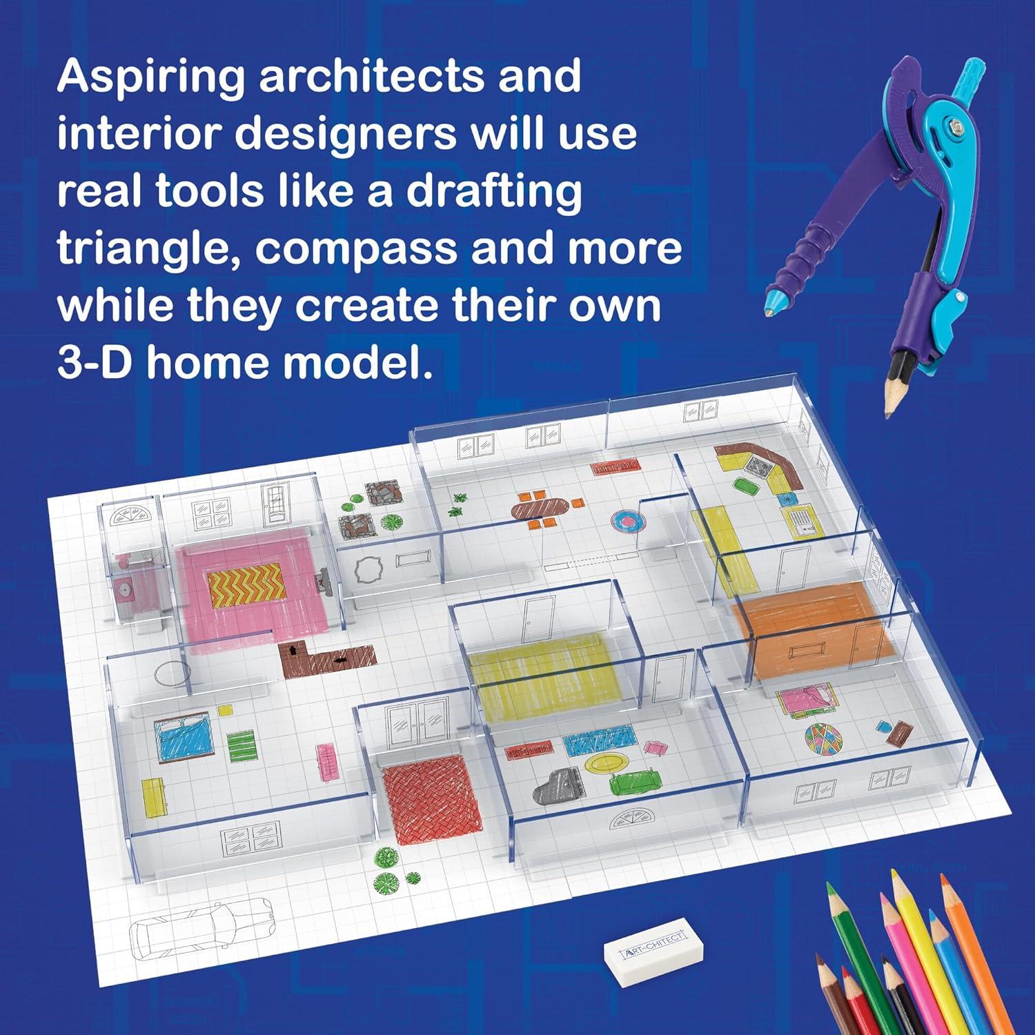 Kit de Diseño Arquitectónico MindWare Art-chitect 3D para Niños