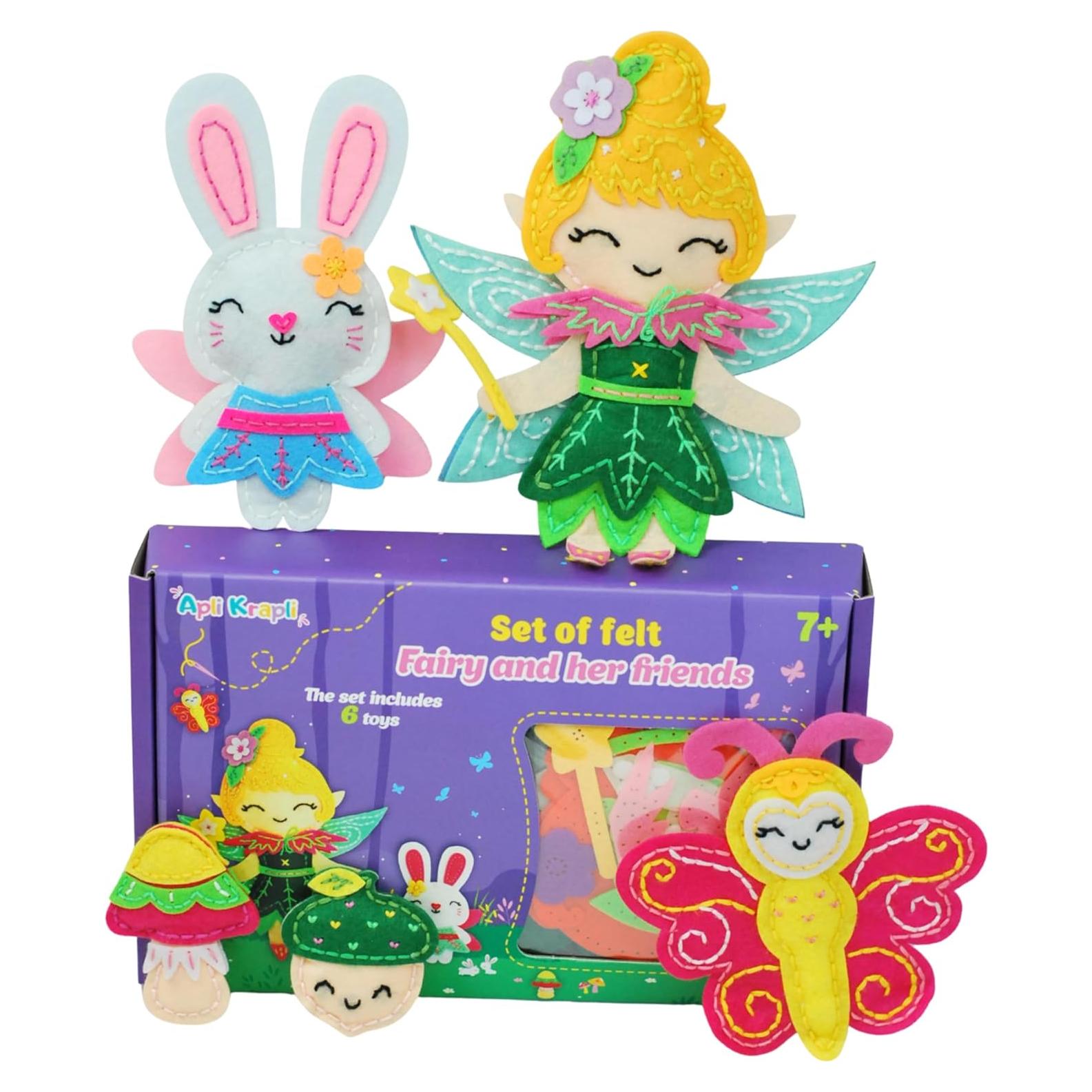 Kit de Costura DIY Wise Elk APLI Hada - 6 Mini Juguetes