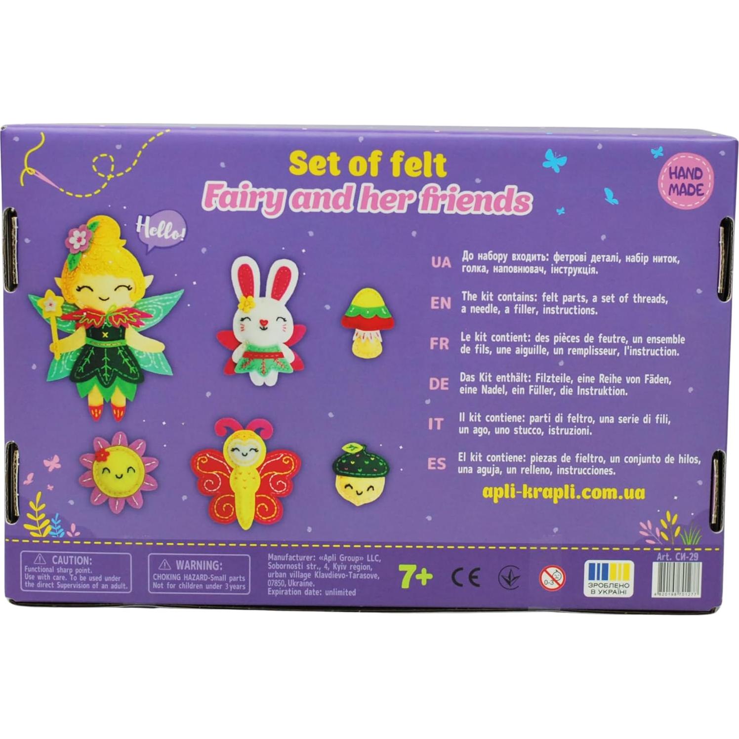 Kit de Costura DIY Wise Elk APLI Hada - 6 Mini Juguetes