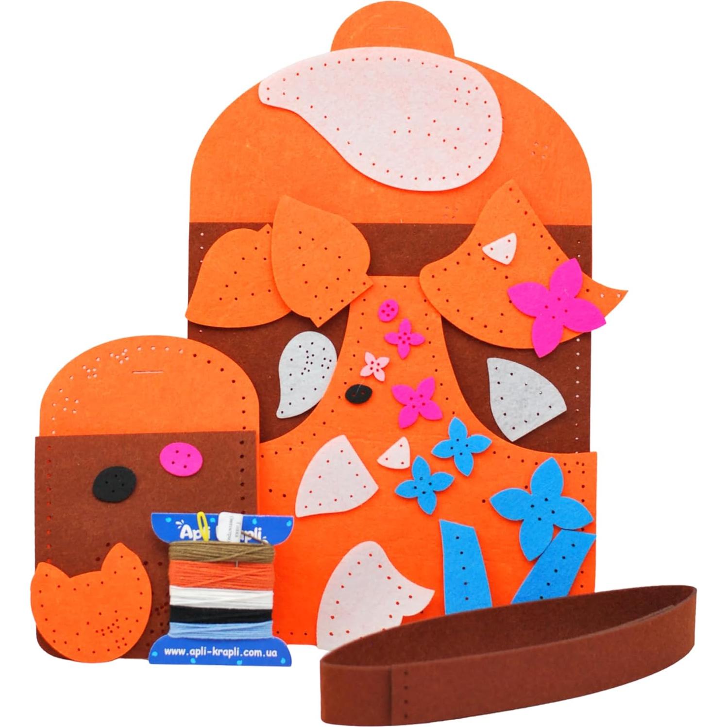 Kit de Costura de Fieltro Wise Elk - Bolsa Zorro y Monedero