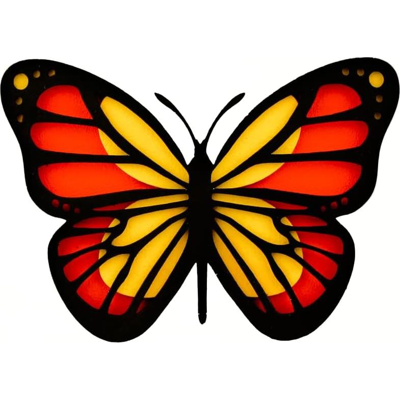 Set de Pintura 3D Wise Elk Rosa - Collage Mariposa 17.78 cm