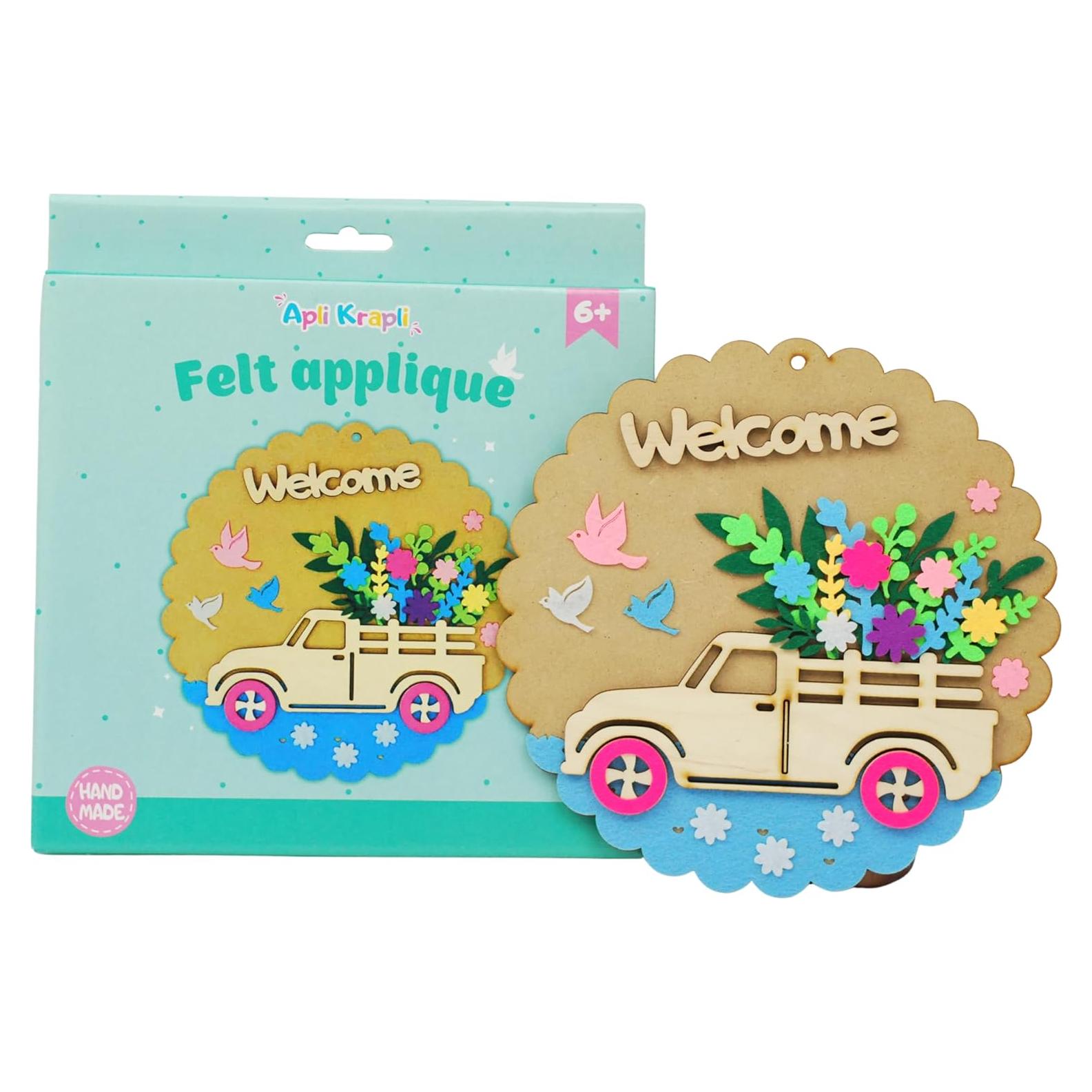 Kit de Manualidades APLI Krapli Bienvenida - Base Redonda 22 cm