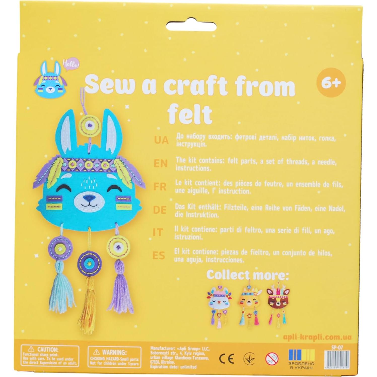 Kit de Banner de Pared Wise Elk APLI Koala para Coser DIY