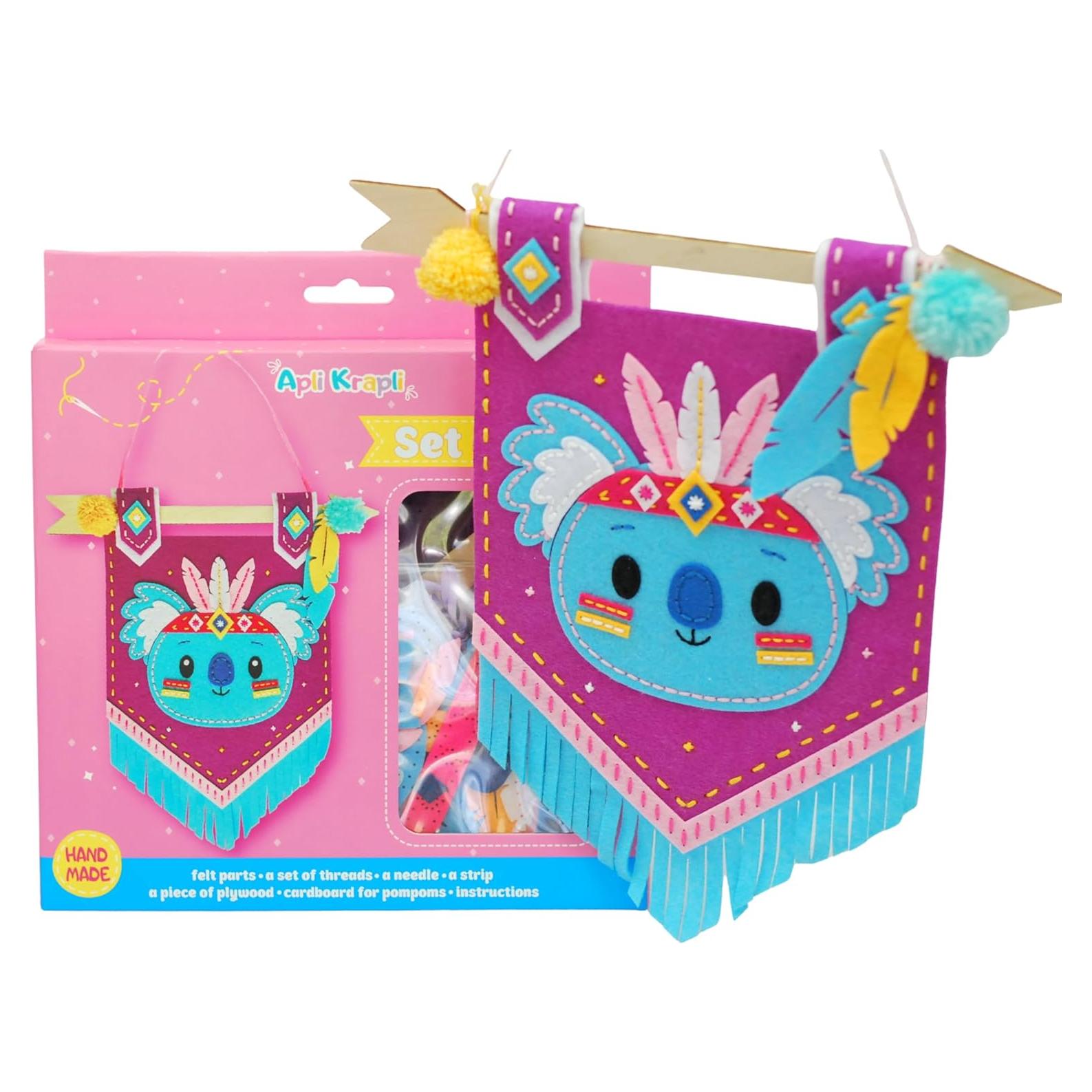 Kit de Banner de Pared Wise Elk APLI Koala para Coser DIY