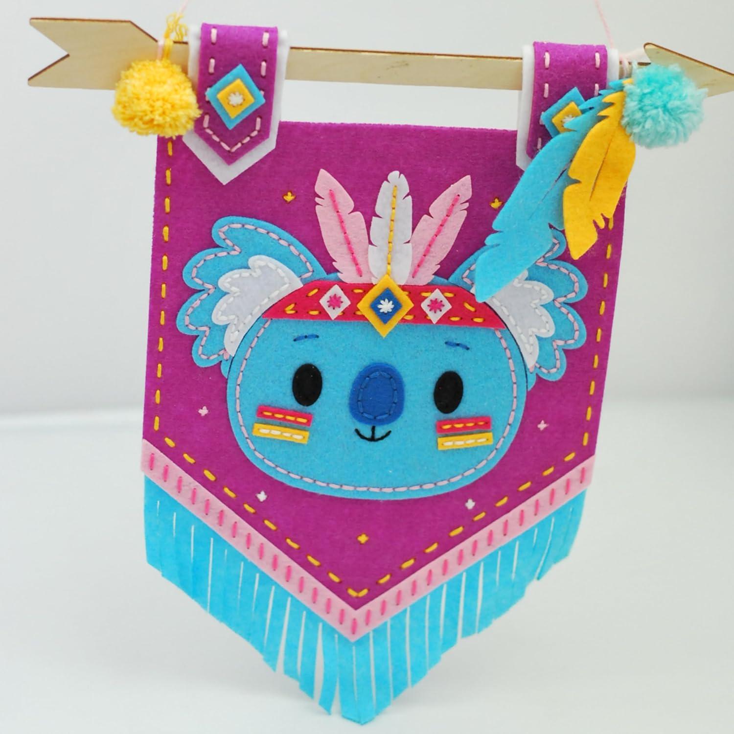 Kit de Banner de Pared Wise Elk APLI Koala para Coser DIY