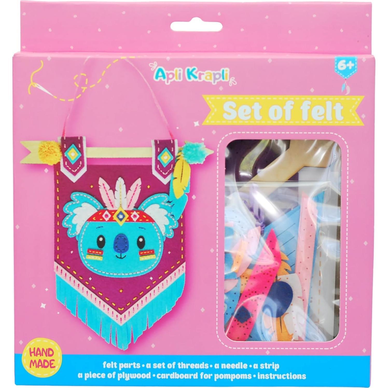 Kit de Banner de Pared Wise Elk APLI Koala para Coser DIY