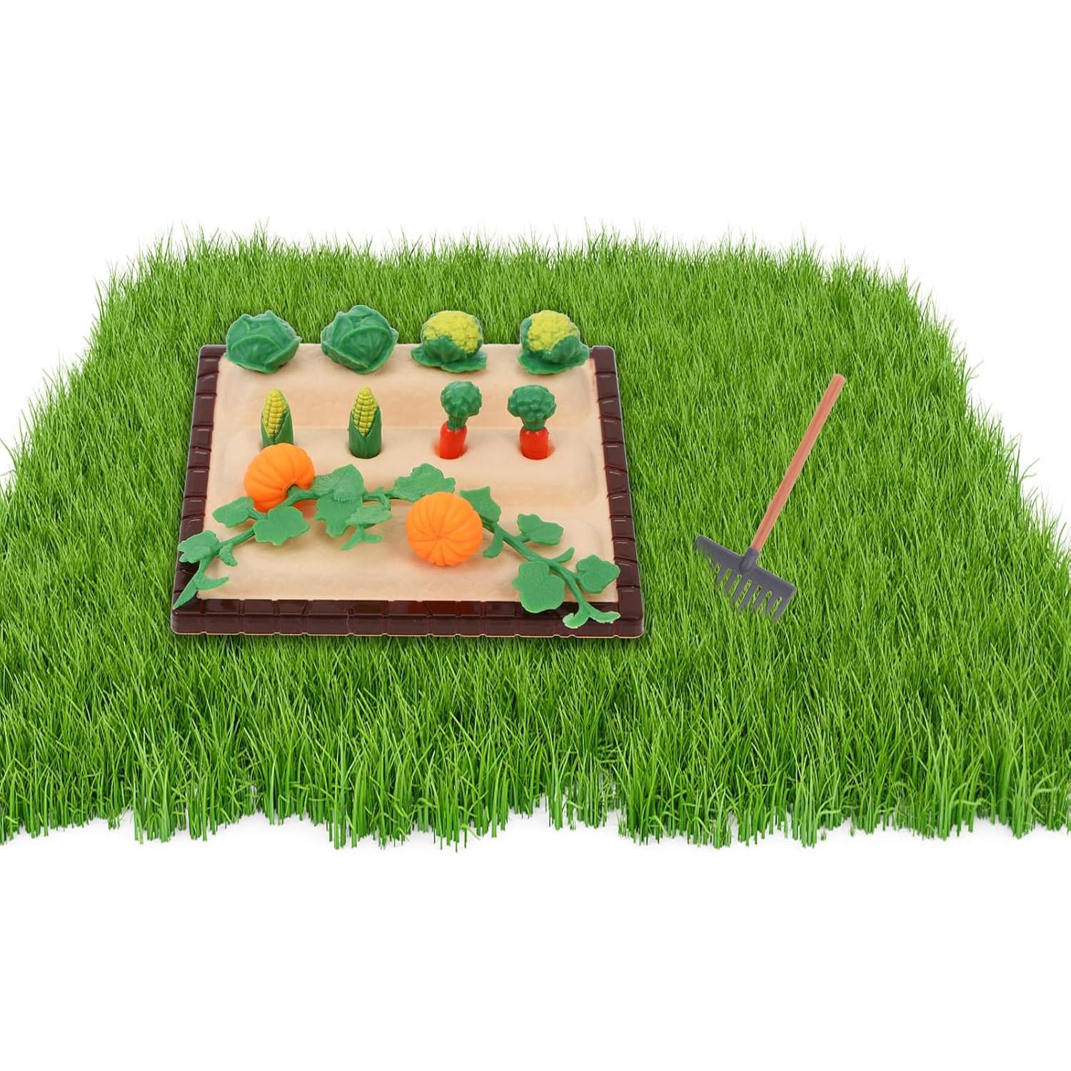 Miniatura Casa de Muñecas Granja IMIKEYA con Verduras y Herramientas