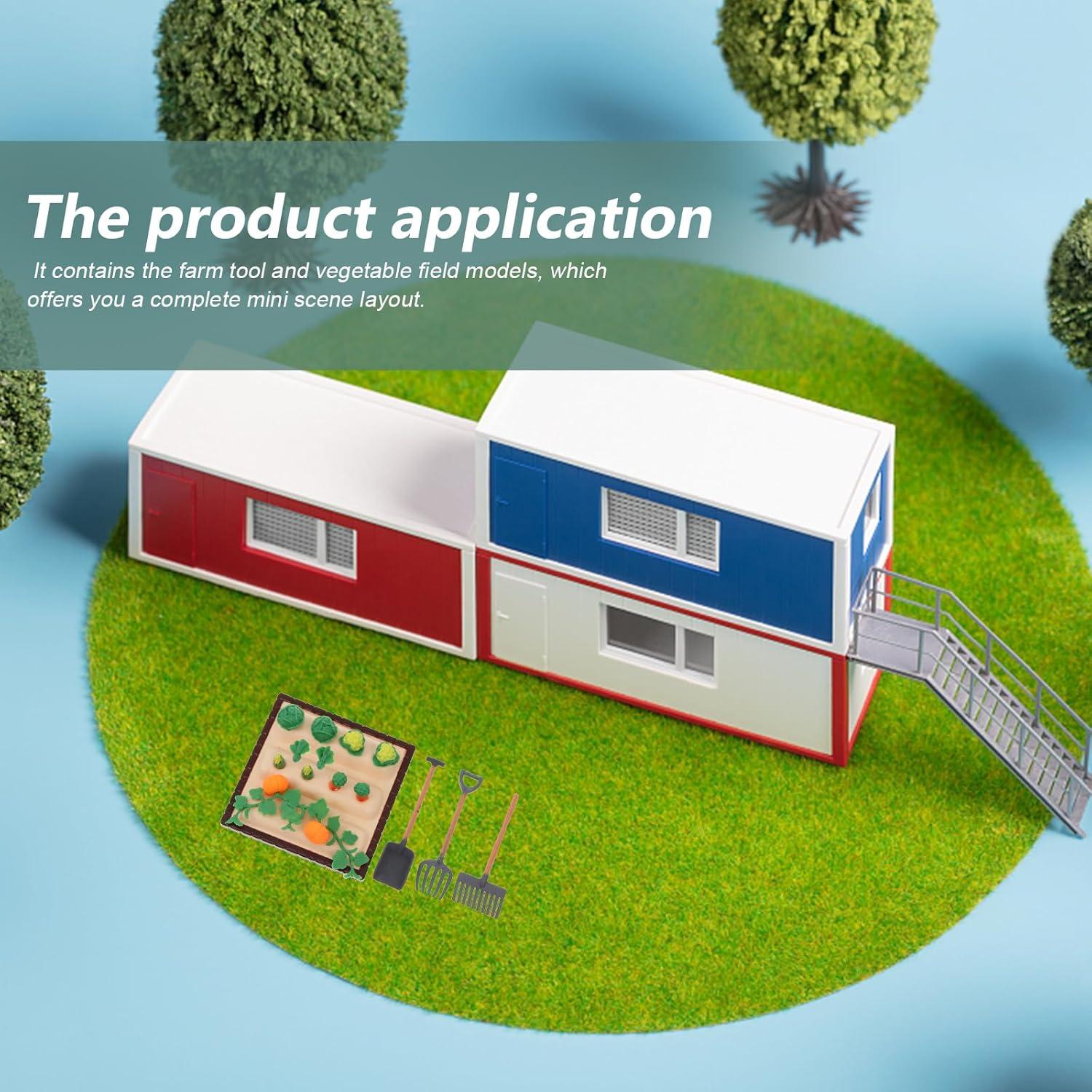Miniatura Casa de Muñecas Granja IMIKEYA con Verduras y Herramientas