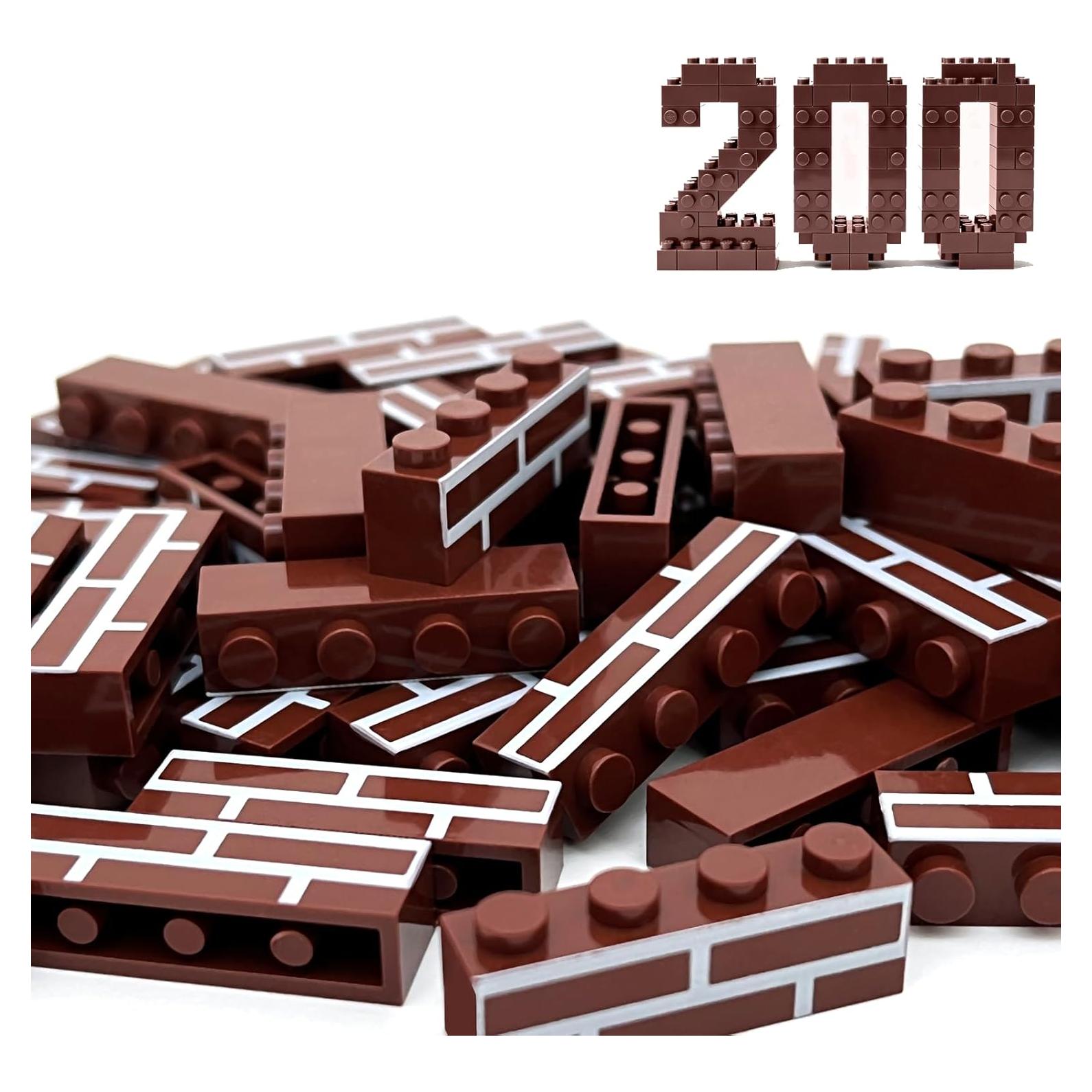 200 Ladrillos Clásicos para Construcción de Pared TZBTSTEAM