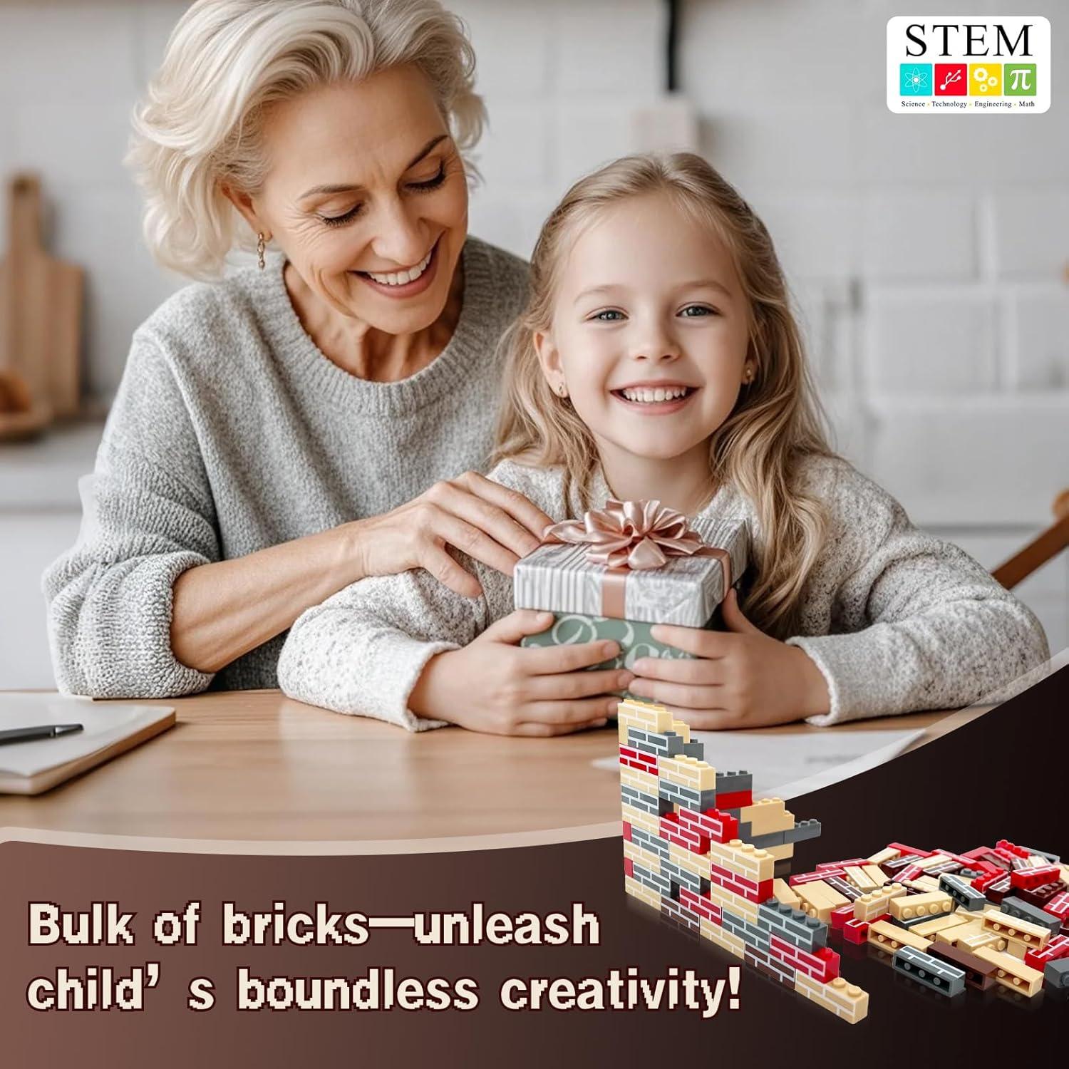 200 Ladrillos Clásicos para Construcción de Pared TZBTSTEAM