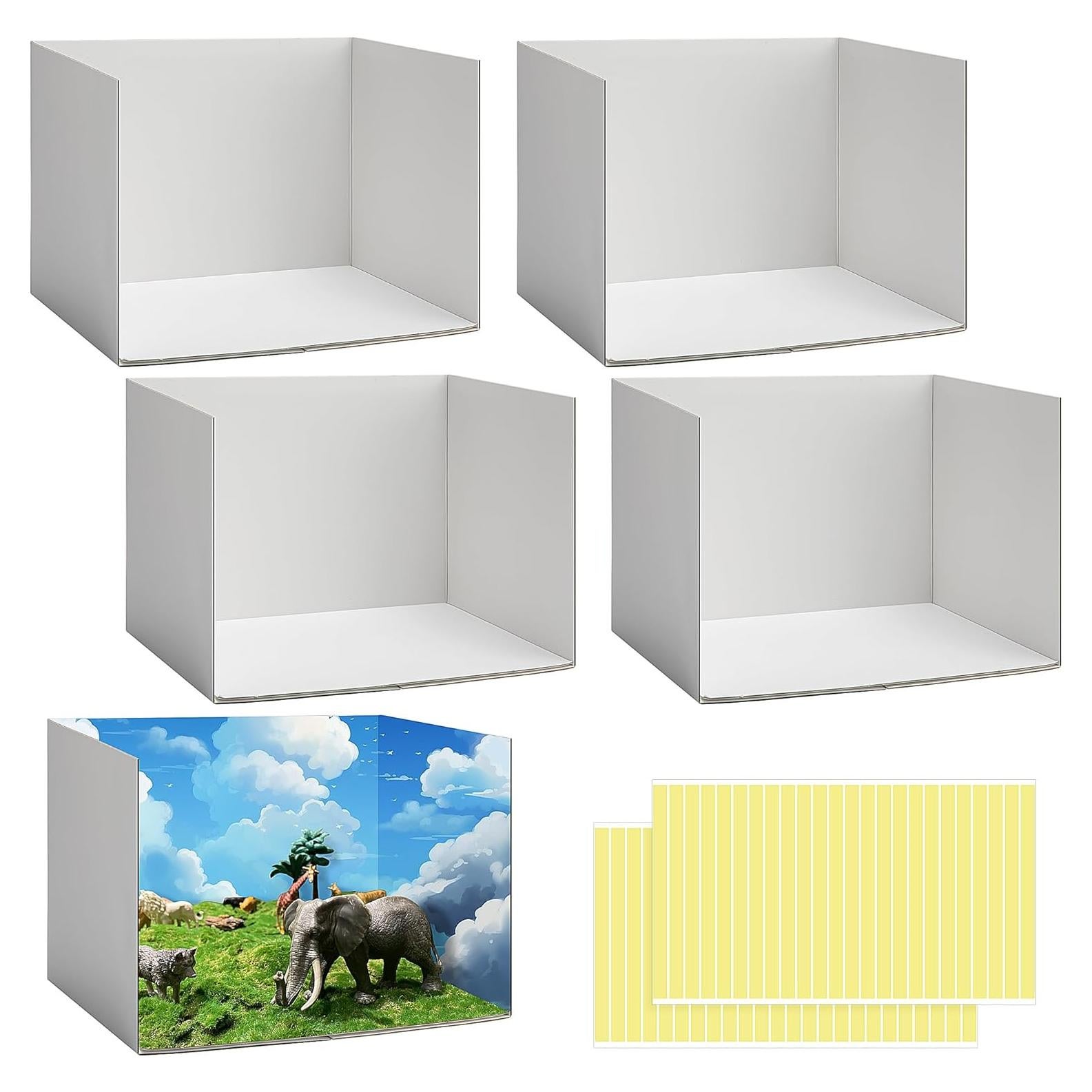 Kit de Diorama de Cartón Codree 4 Pcs 30x22x21 cm